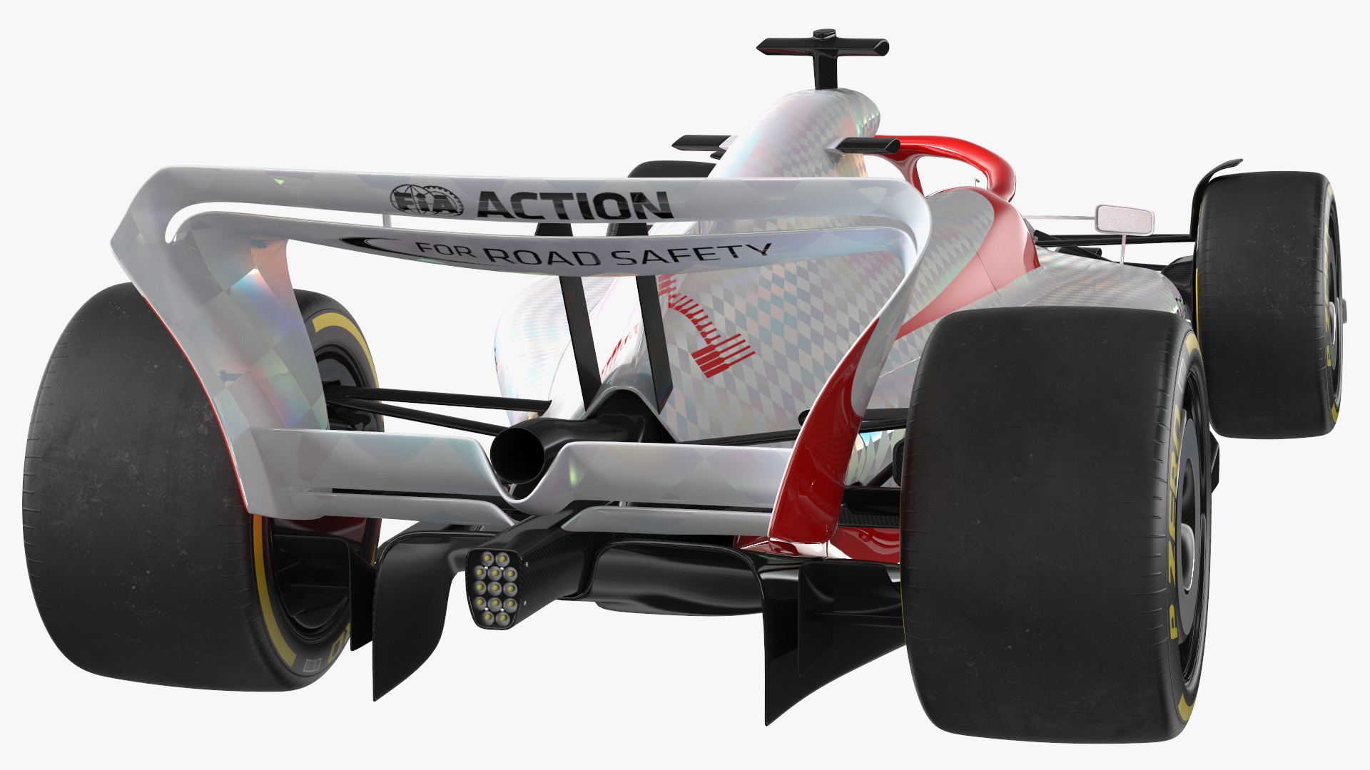 Formula 1 2022 White Livery Rigged 3D model