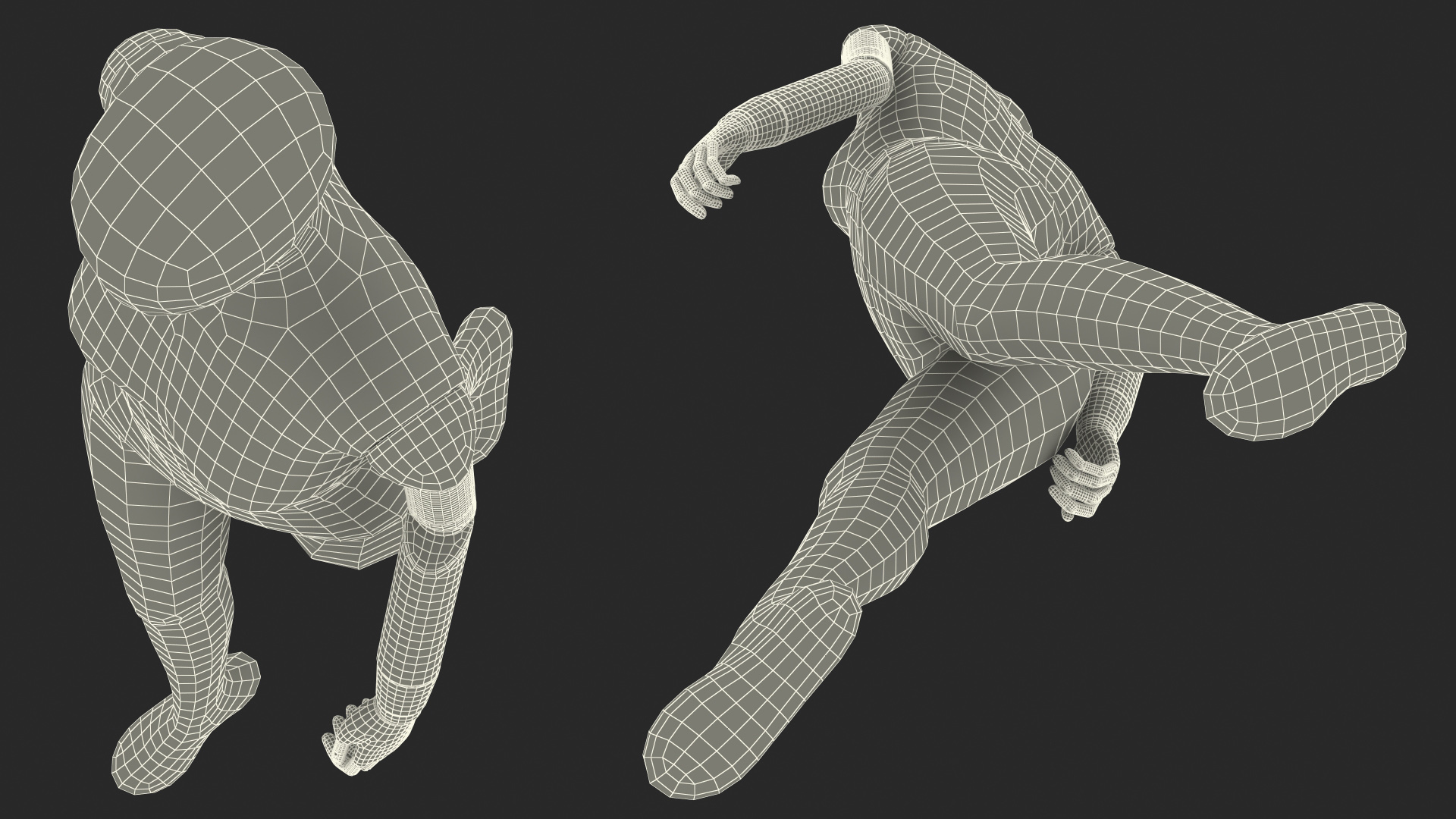 3D Flexible Female Mannequin Walking Pose model