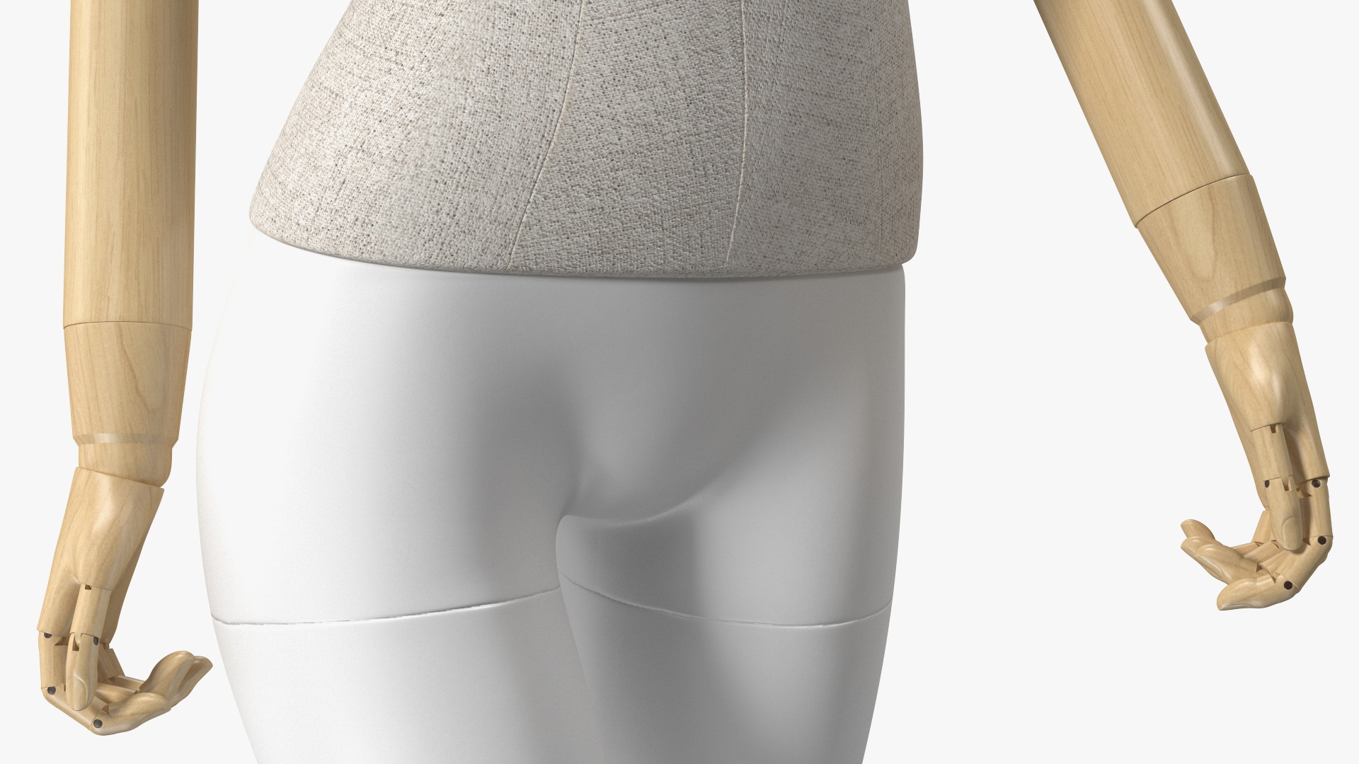 3D Flexible Female Mannequin Walking Pose model