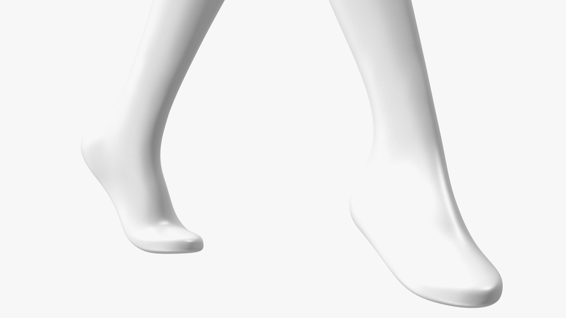 3D Flexible Female Mannequin Walking Pose model