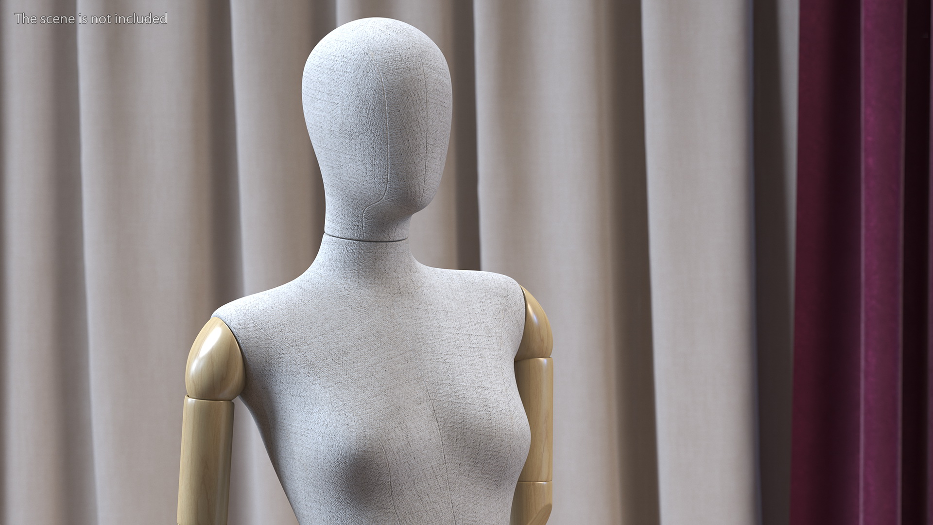 3D Flexible Female Mannequin Walking Pose model