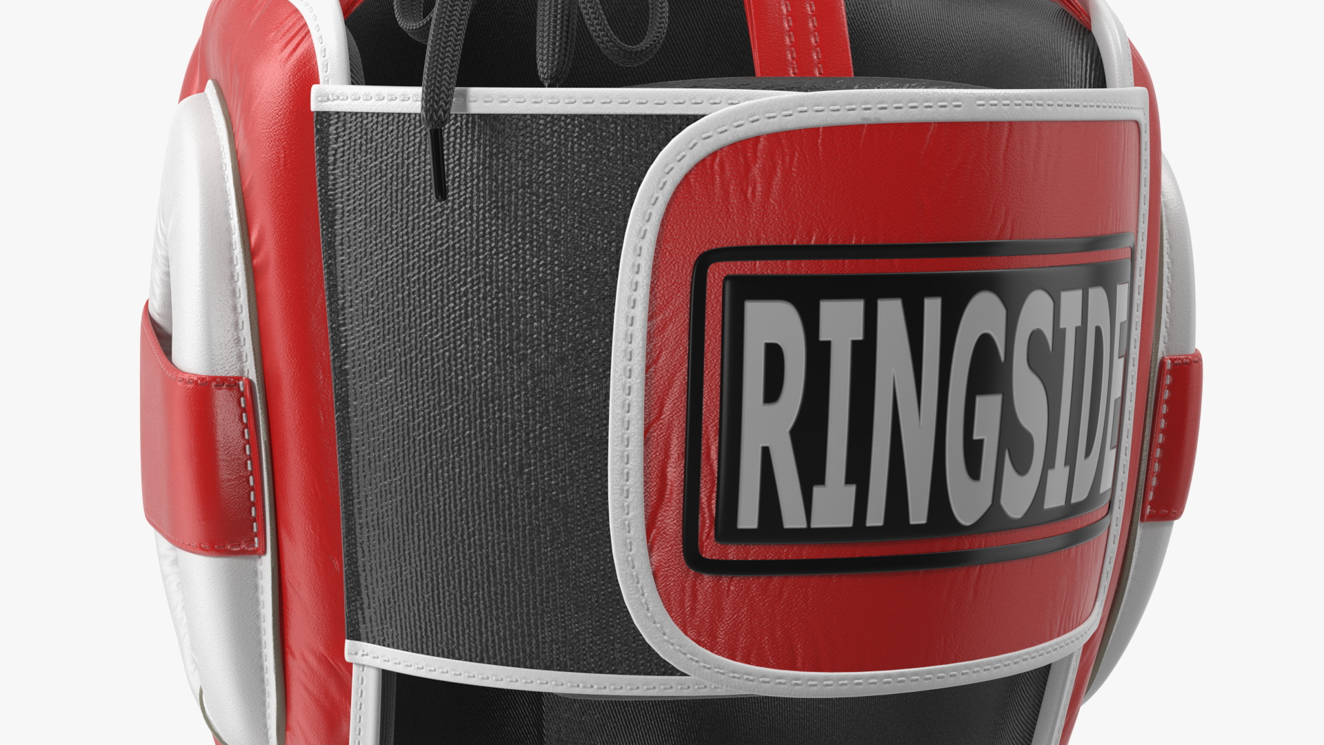 Closed-Type Boxing Helmet for Face Protection Red 3D model