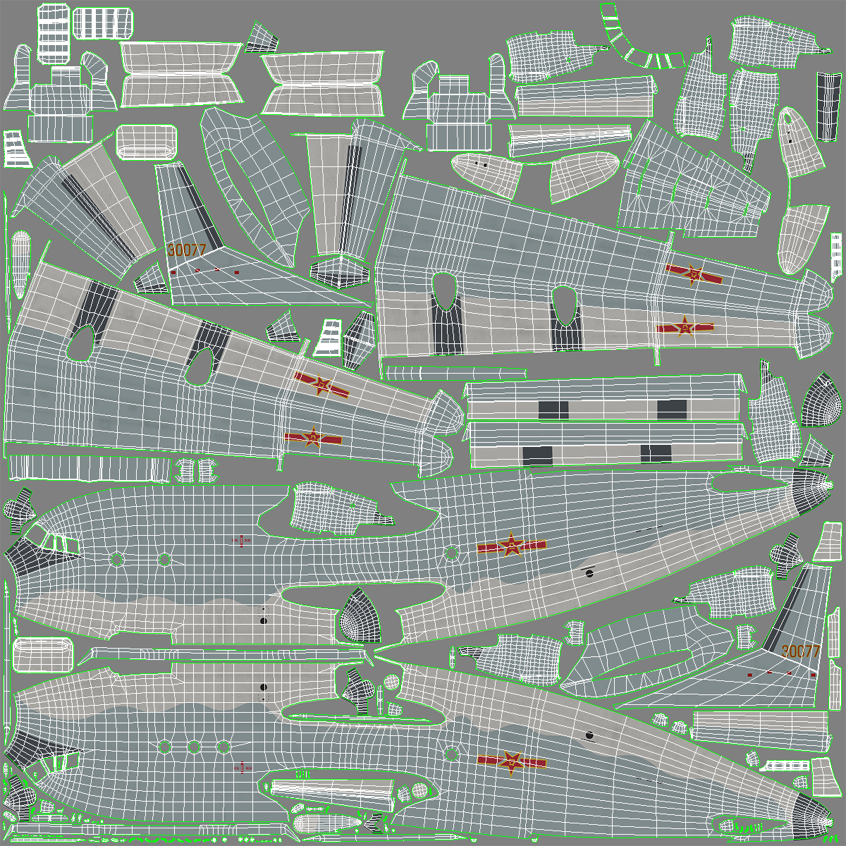 3D model Shaanxi KJ-500 Rigged for Maya