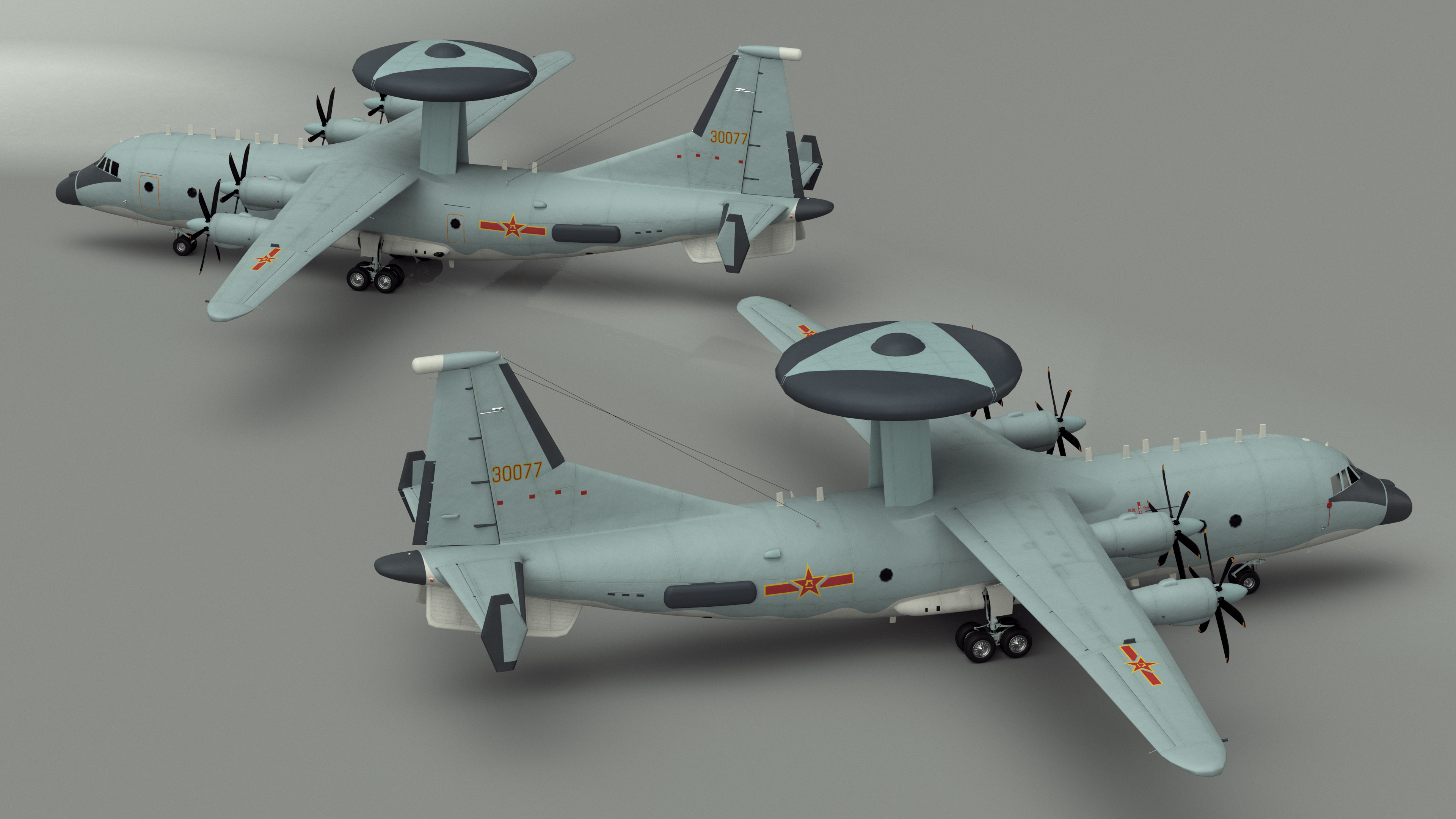 3D model Shaanxi KJ-500 Rigged for Maya
