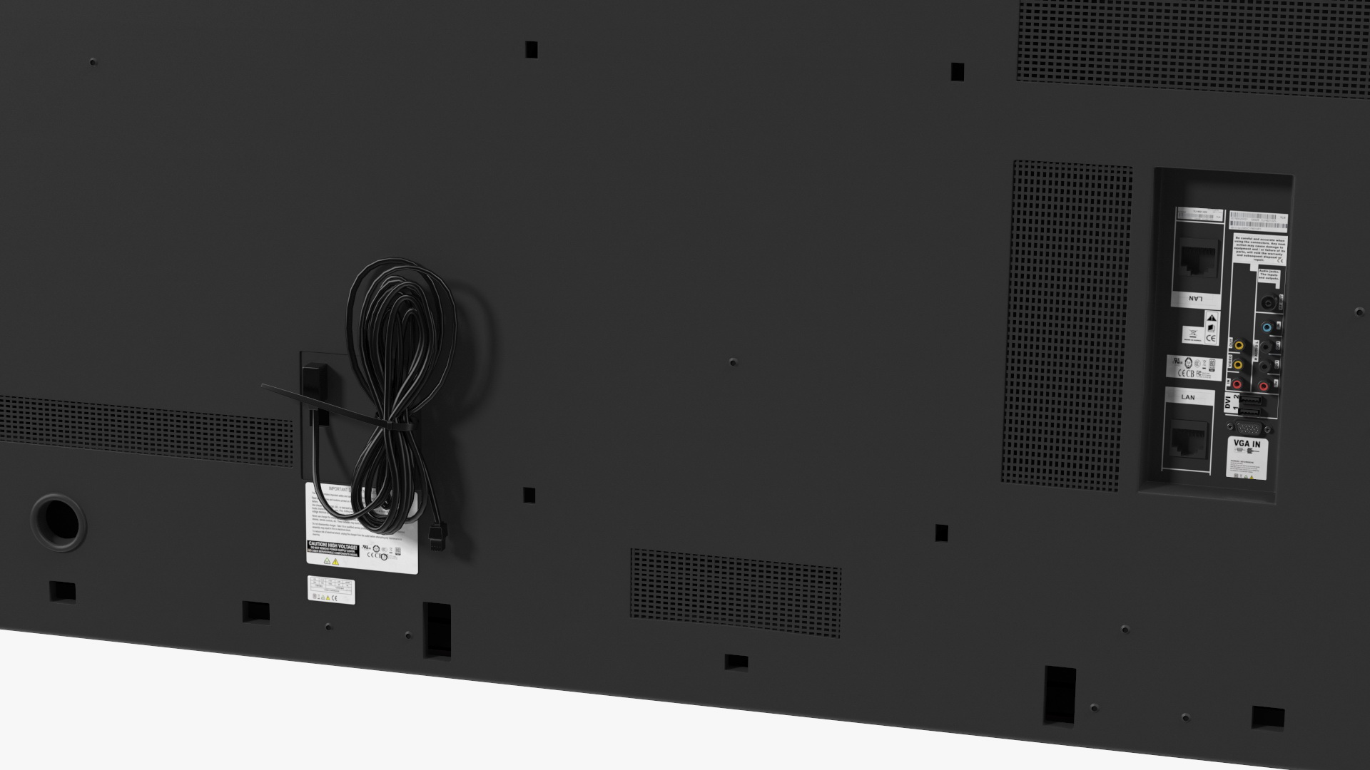 Modern Flat Screen Television 3D model