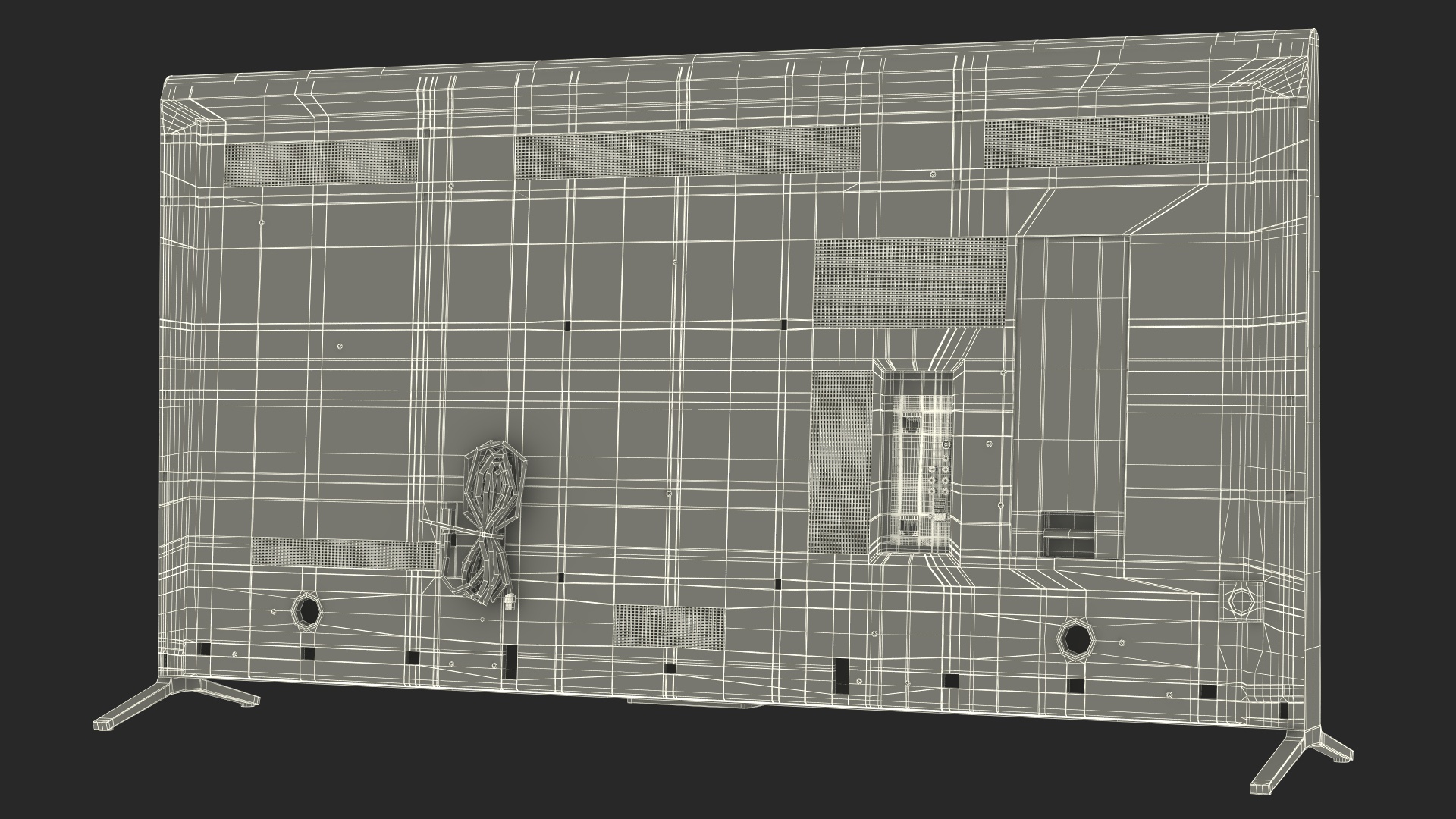 Modern Flat Screen Television 3D model