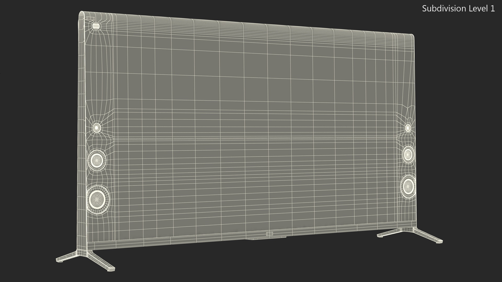Modern Flat Screen Television 3D model