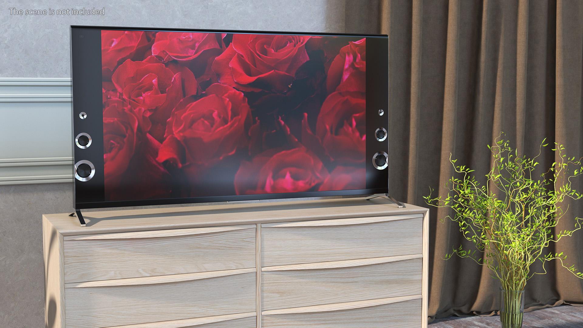 Modern Flat Screen Television 3D model