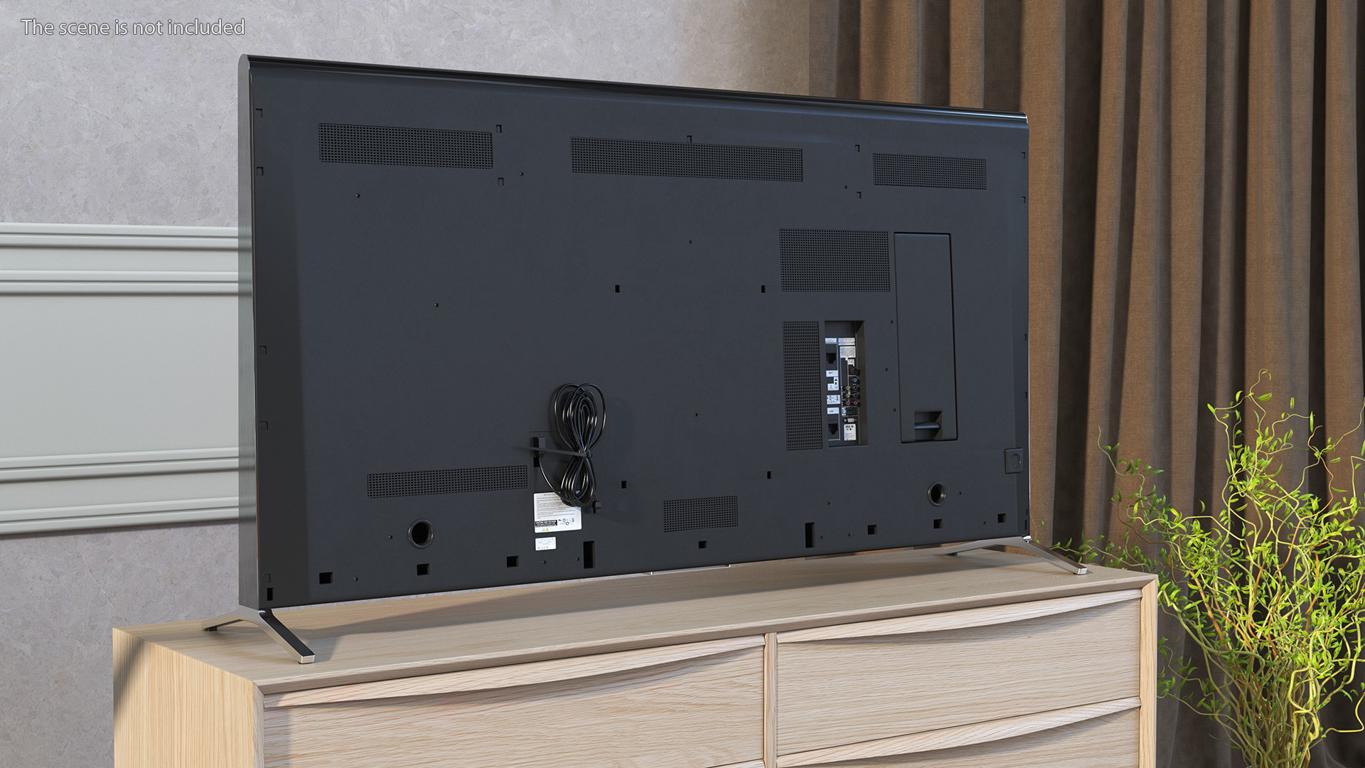 Modern Flat Screen Television 3D model