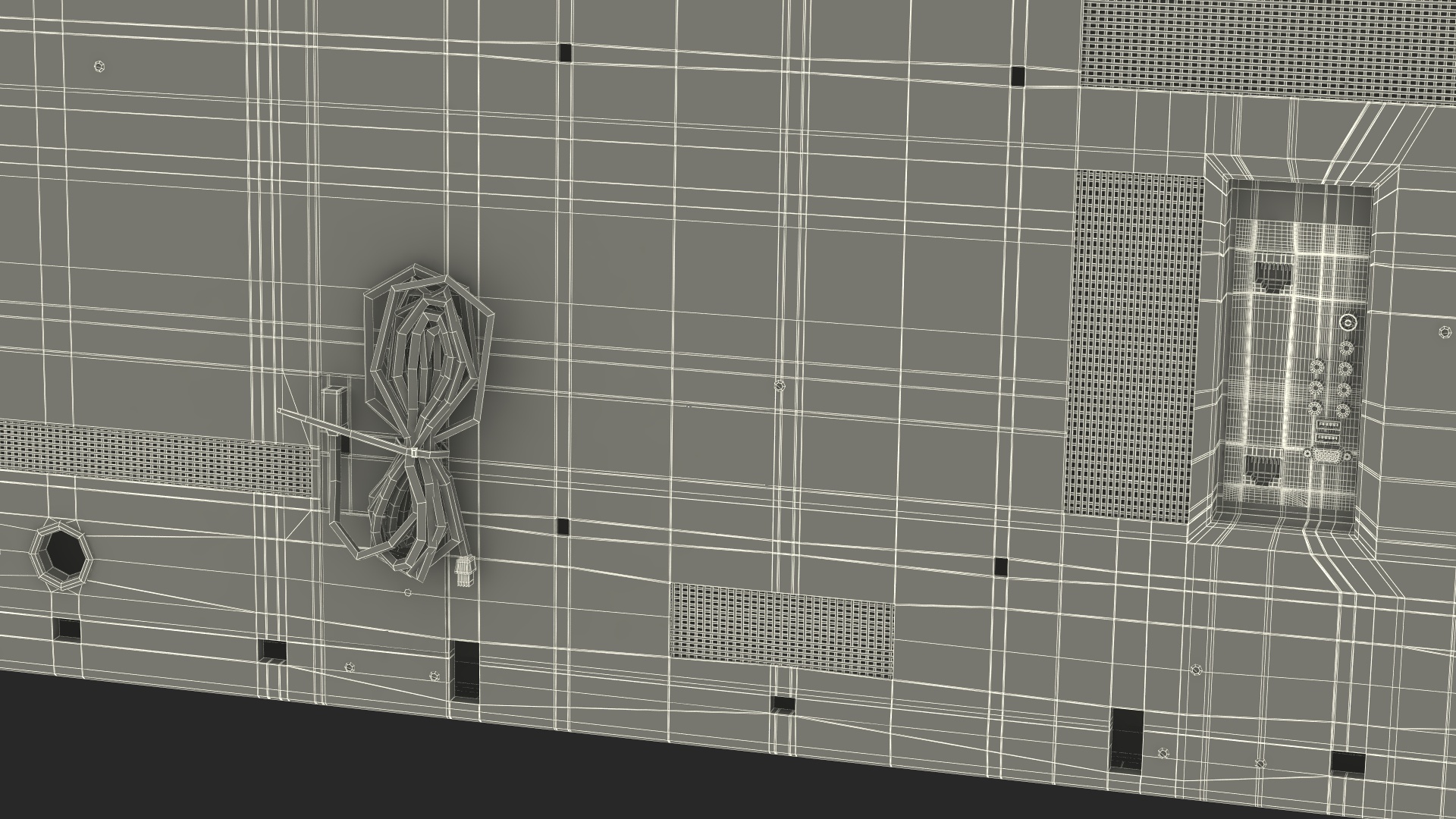 Modern Flat Screen Television 3D model