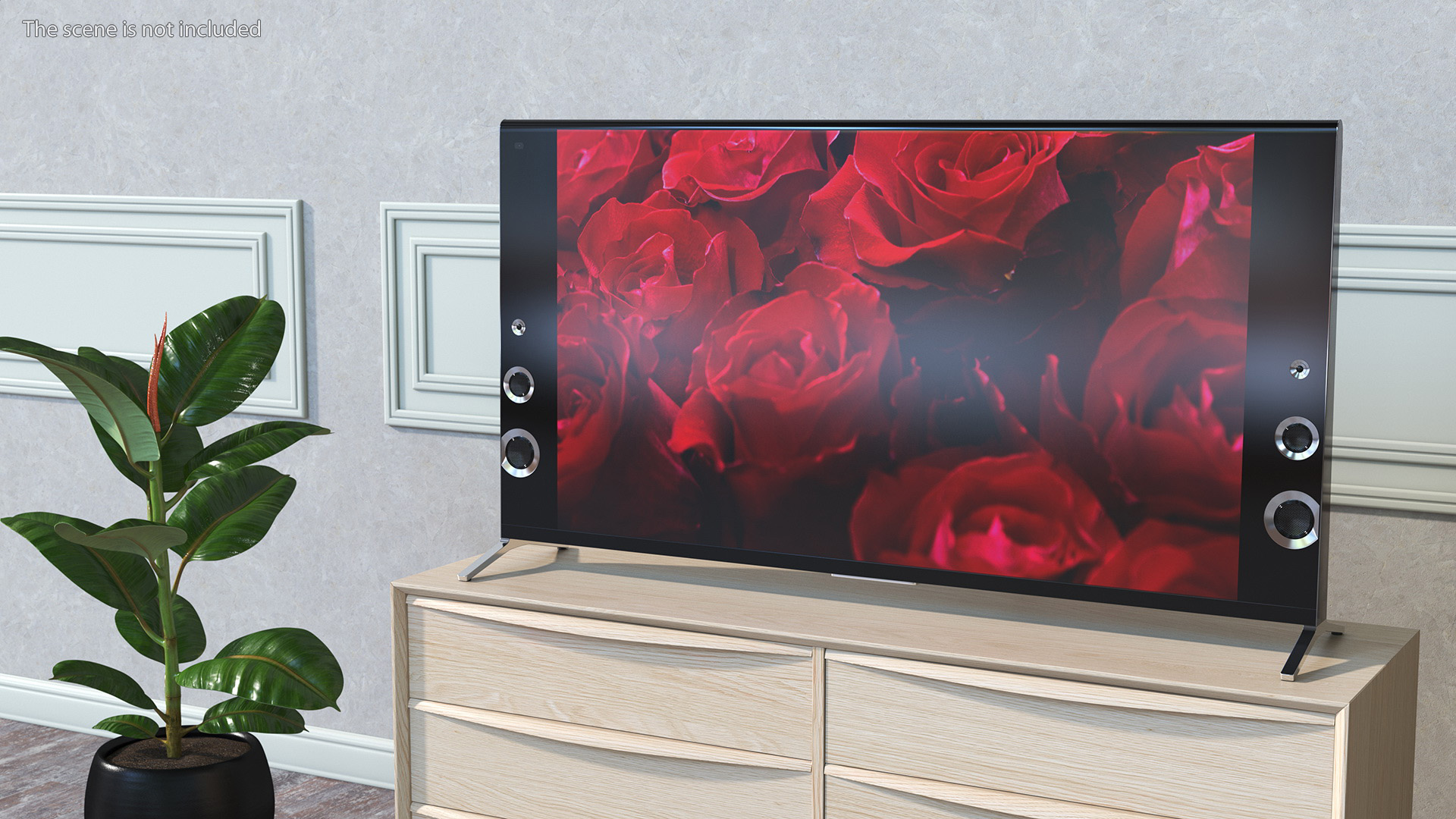 Modern Flat Screen Television 3D model