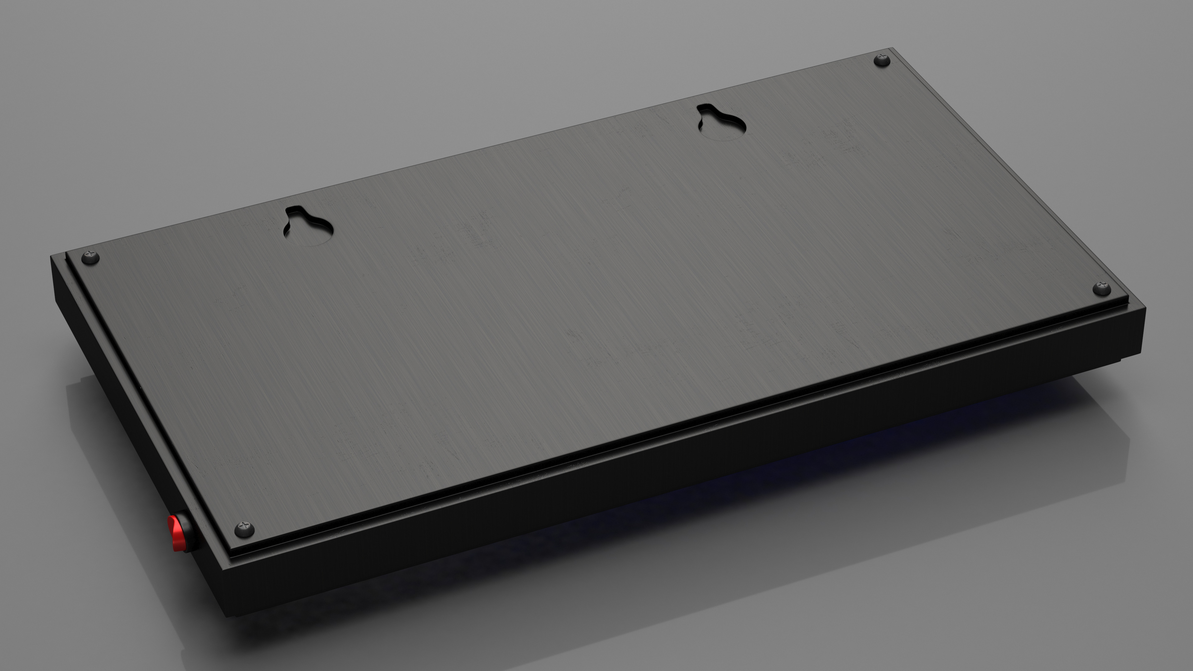 Blue LED Light Exit Sign ON 3D