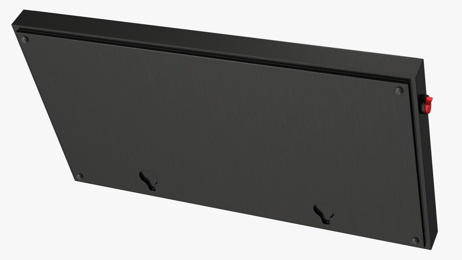 Blue LED Light Exit Sign ON 3D