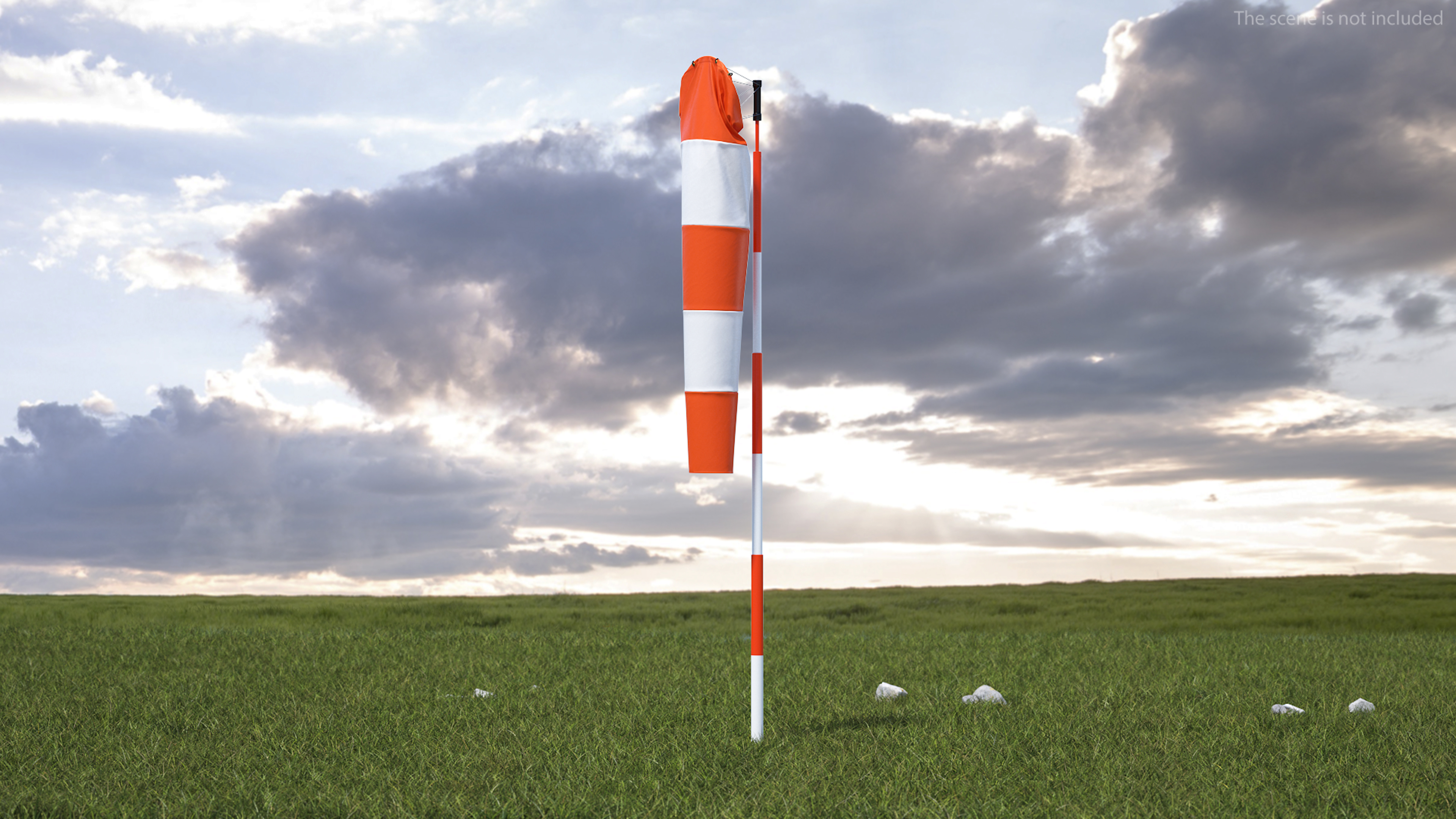 Striped Wind Cone Calm 3D