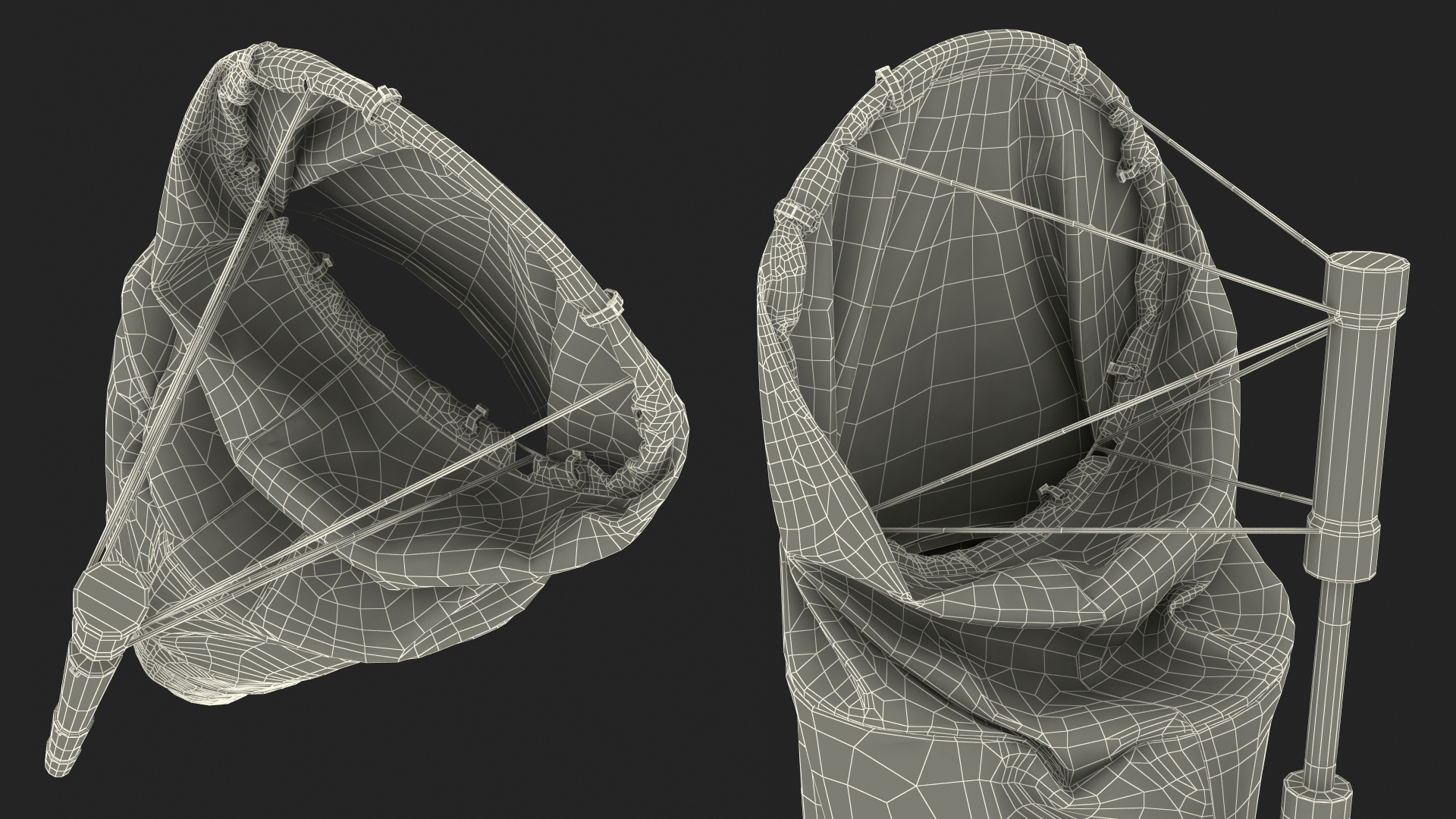 Striped Wind Cone Calm 3D