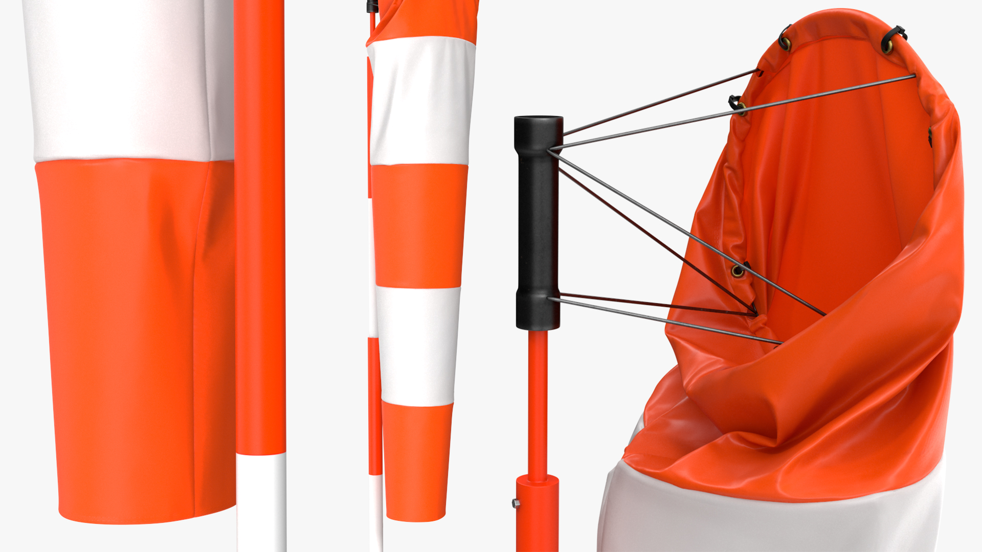 Striped Wind Cone Calm 3D