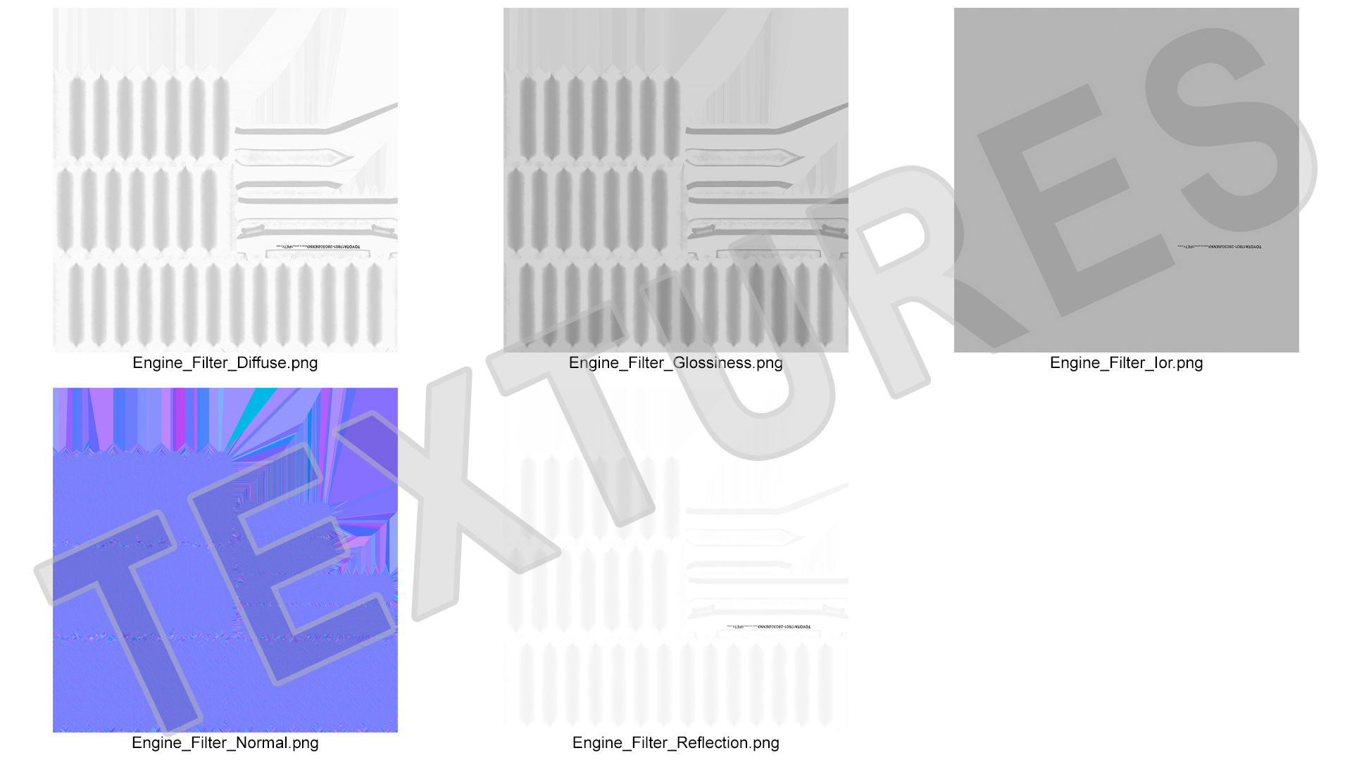 3D Engine Filter model