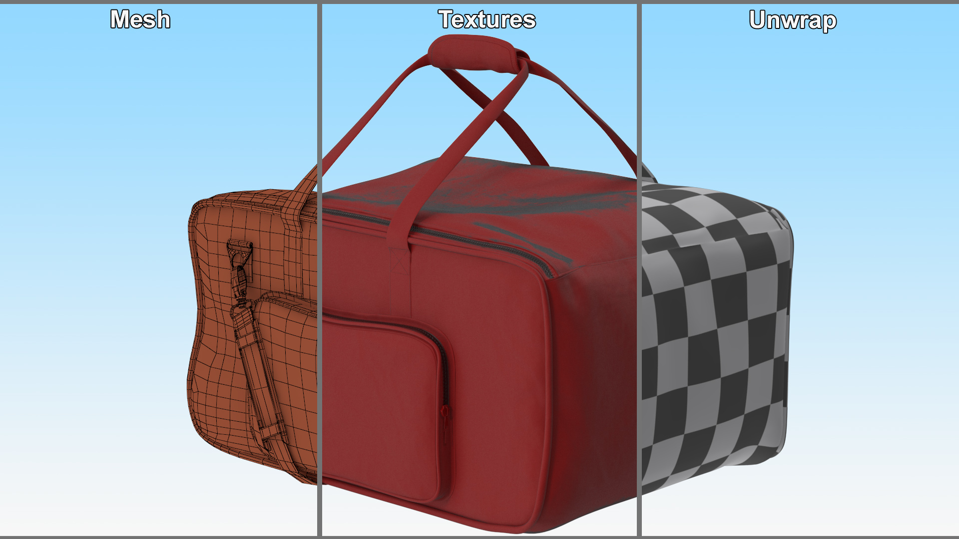 3D Equipment Bag model