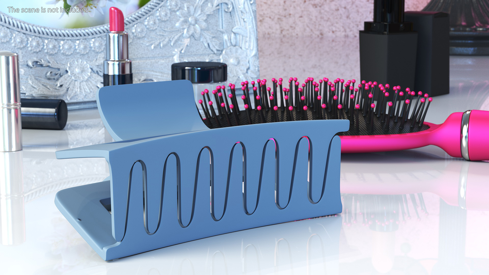 3D model Claw Hair Clip Large Blue