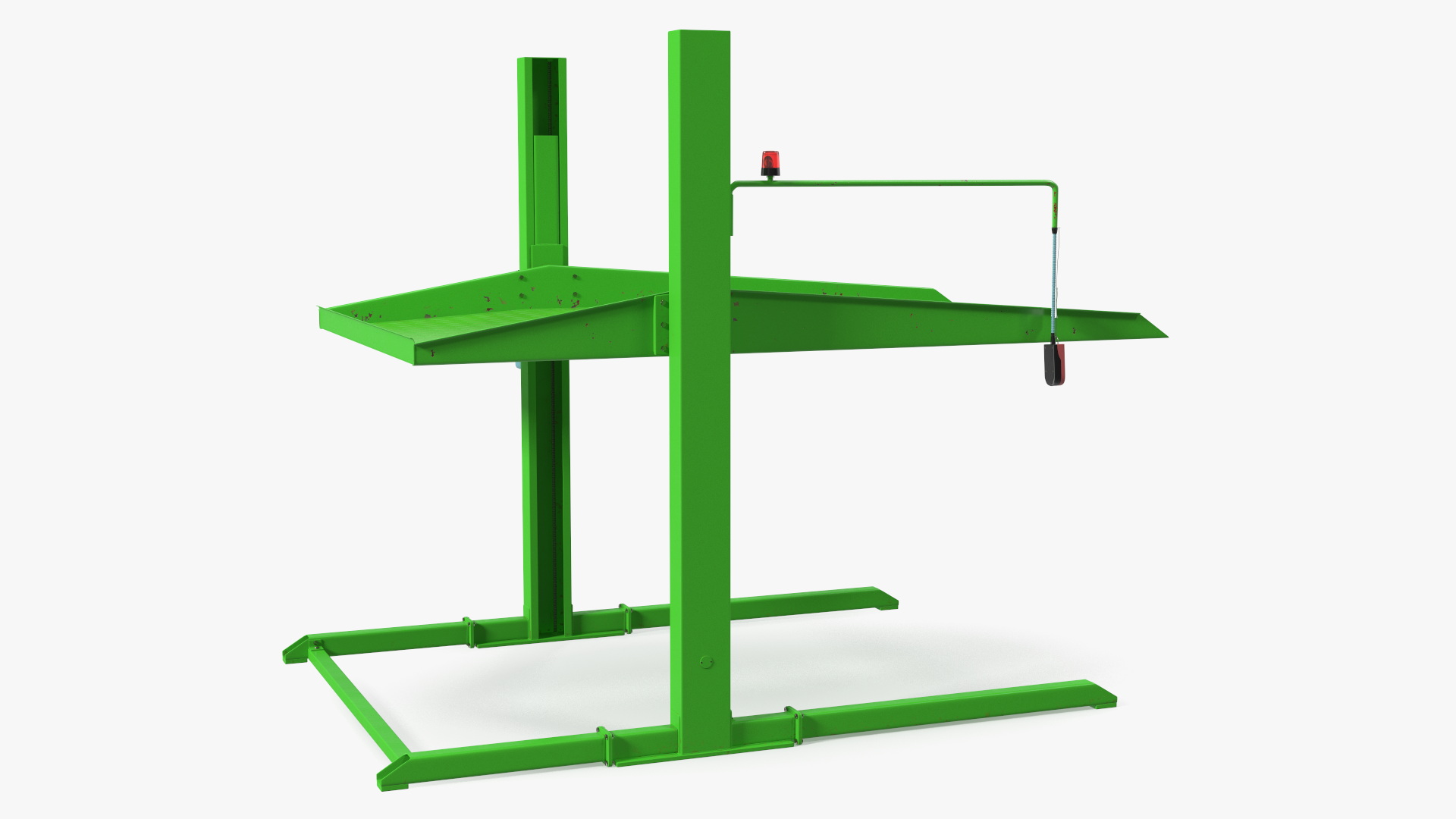 3D Two Post Parking Lift Rigged model