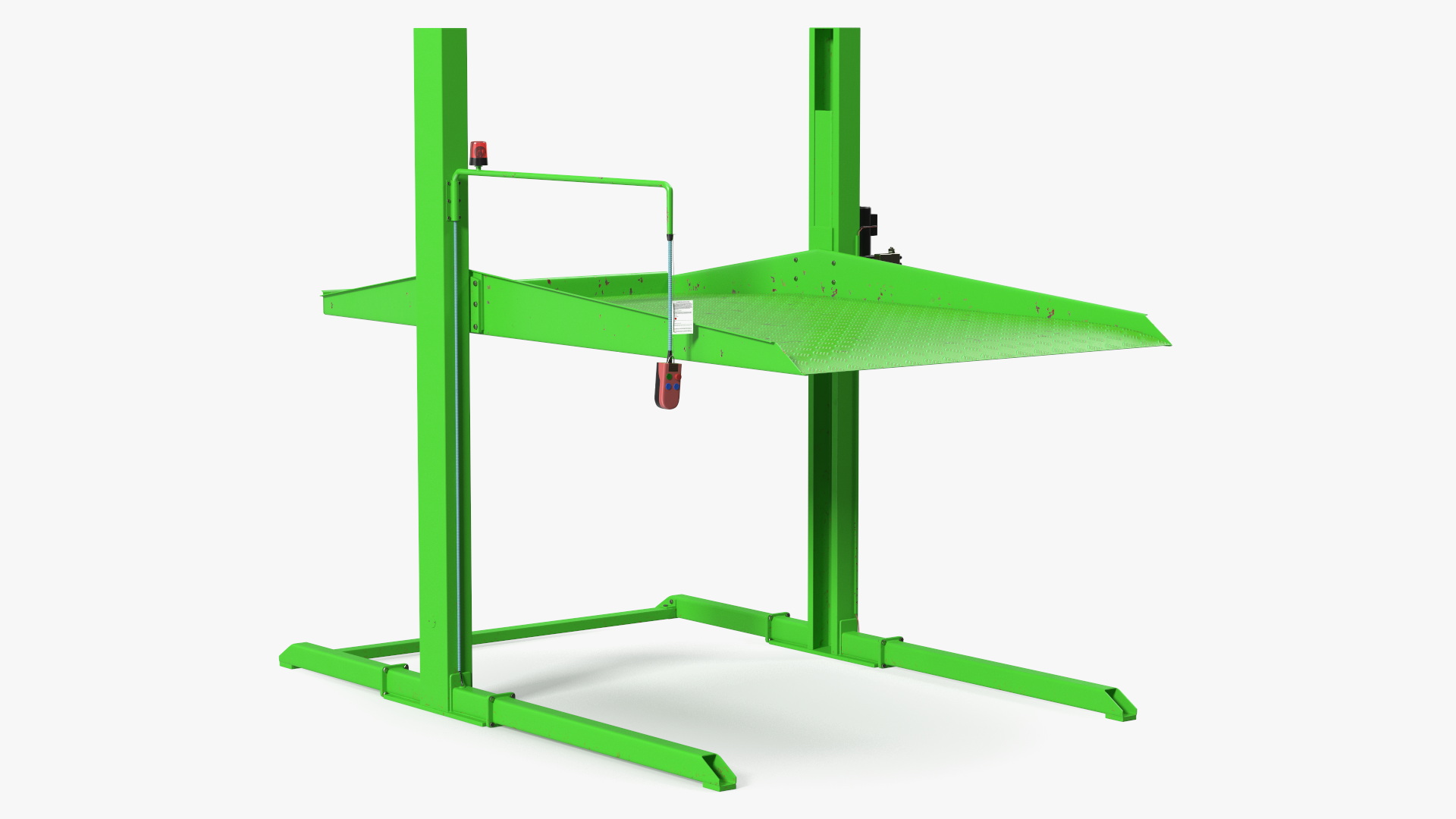 3D Two Post Parking Lift Rigged model