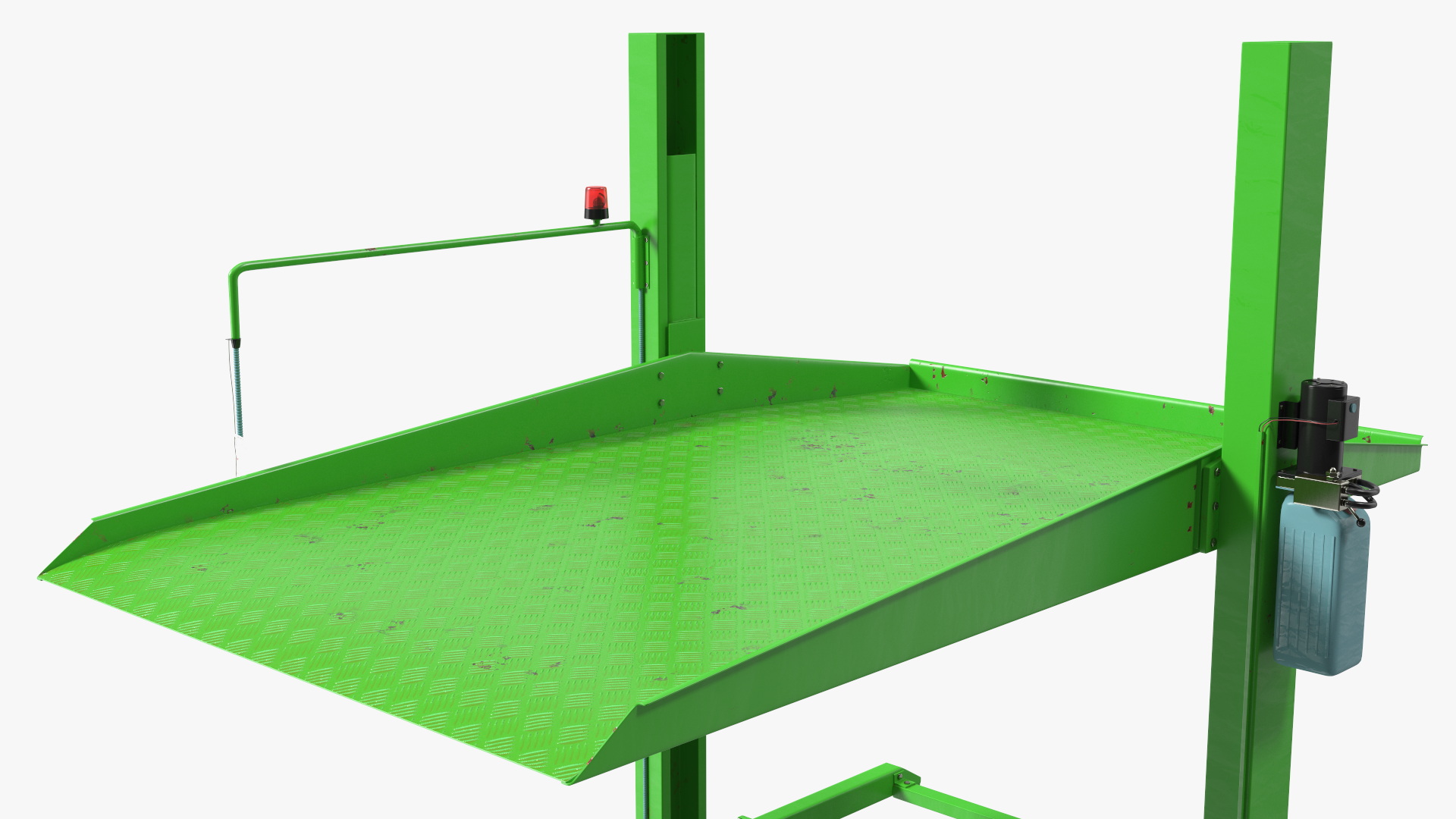 3D Two Post Parking Lift Rigged model