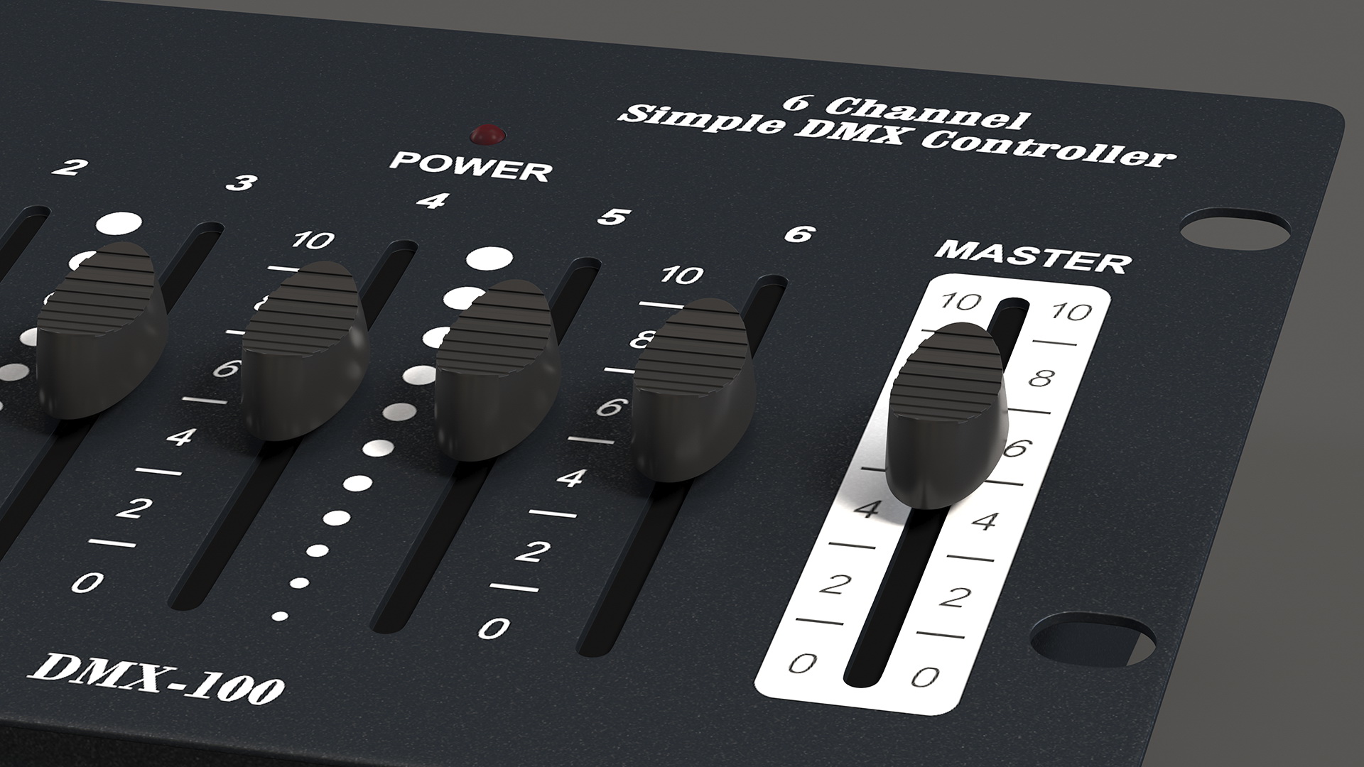 3D Six Channel Simple Dmx-10 Controller