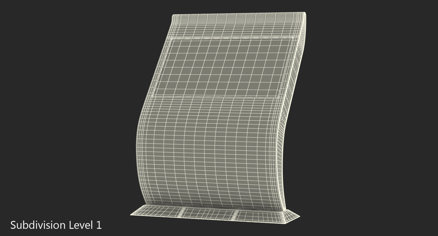 Multi Touch Screen Kiosk For Lobby 3D model