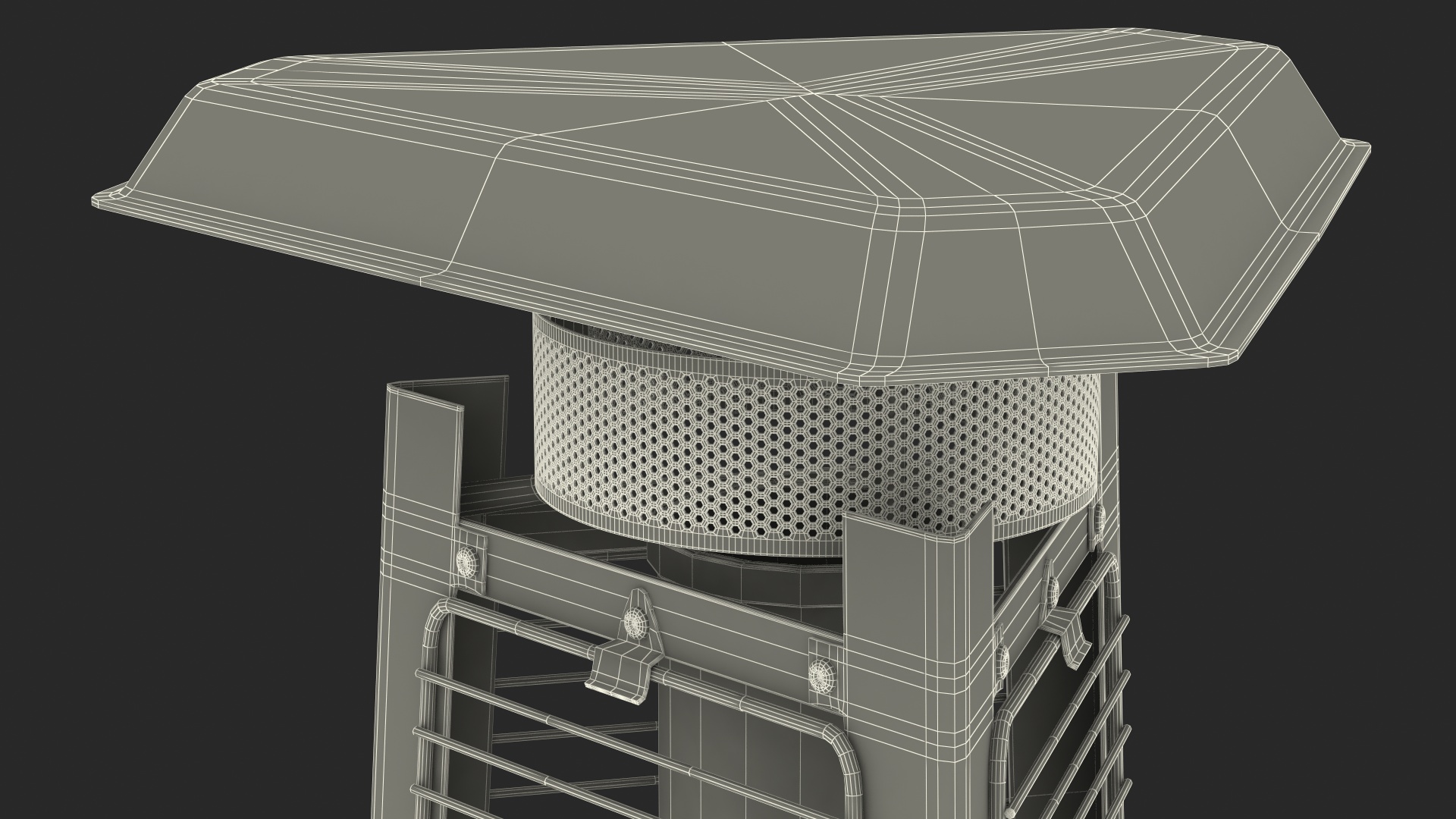 Pyramid Carillon Patio Heater On 3D