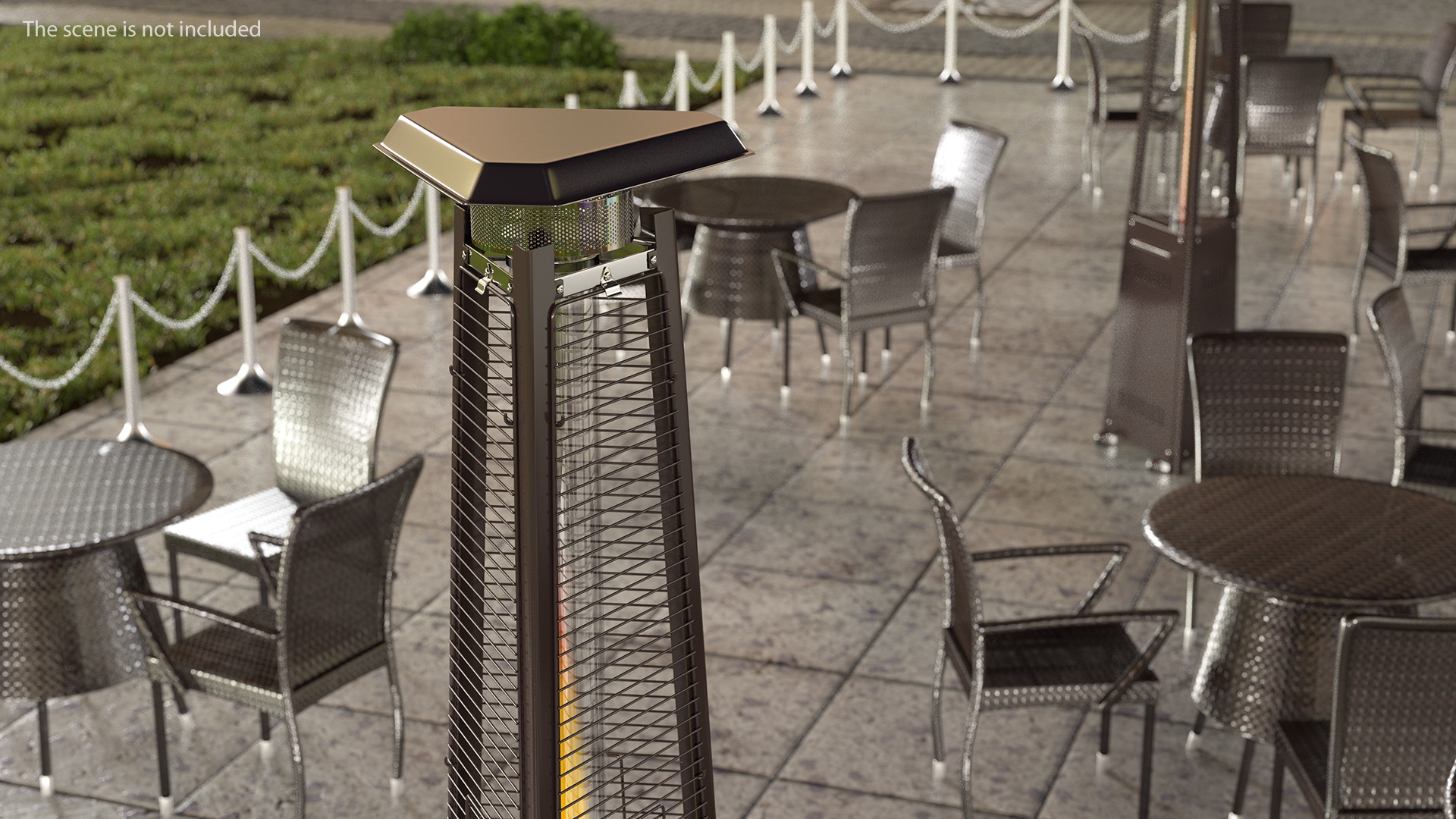 Pyramid Carillon Patio Heater On 3D