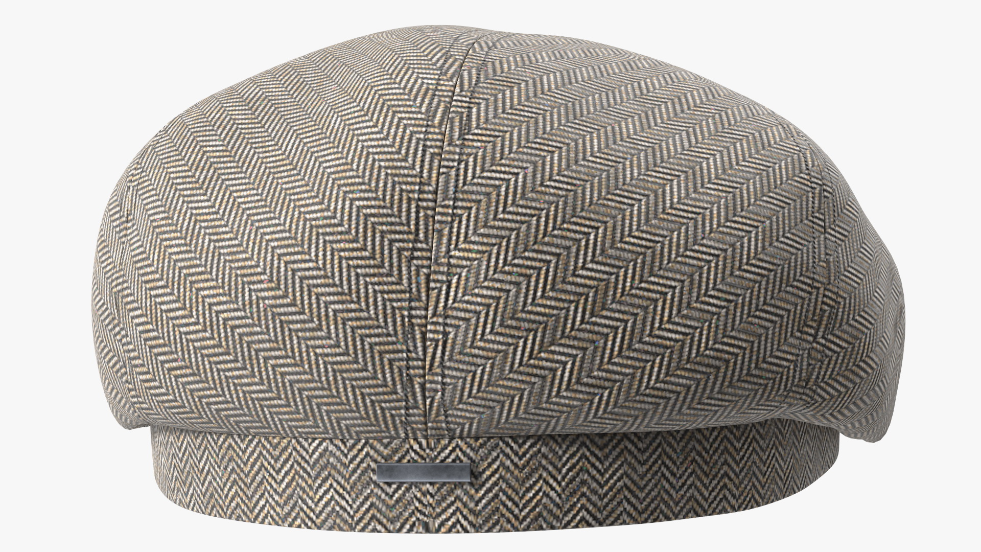 3D Wool Flat Cap Grey model