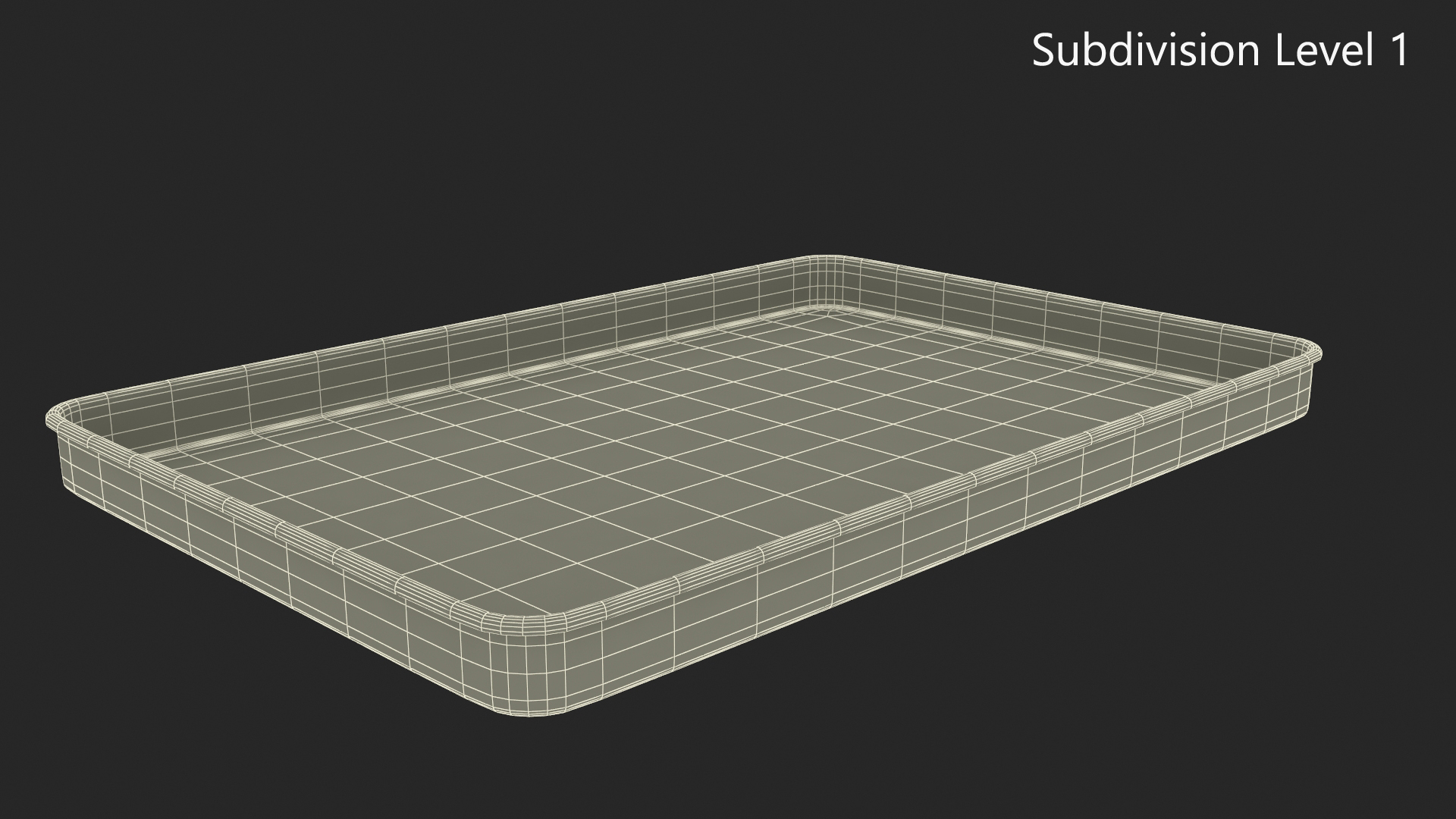 3D Bakeware Oven Tray model