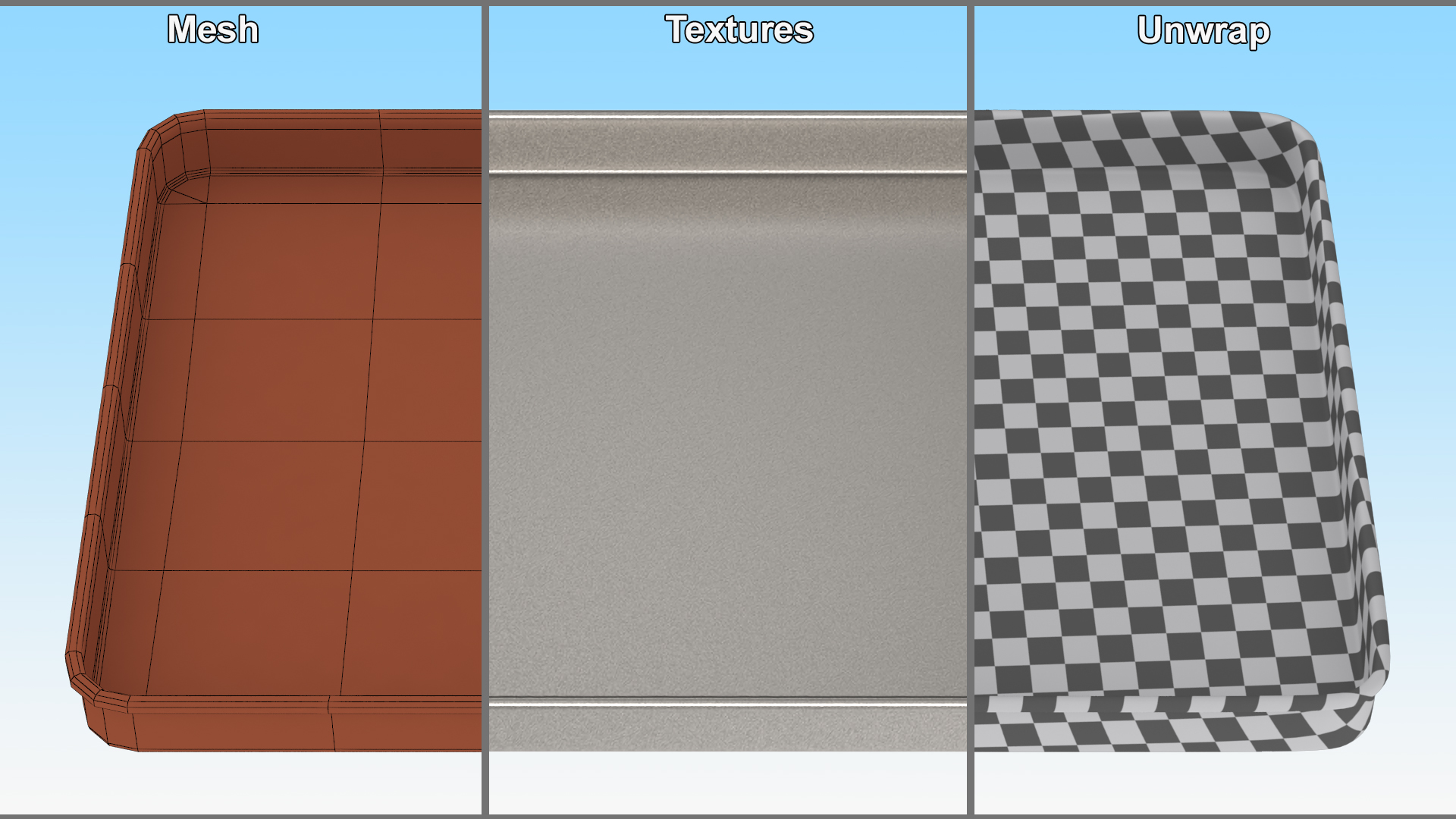 3D Bakeware Oven Tray model