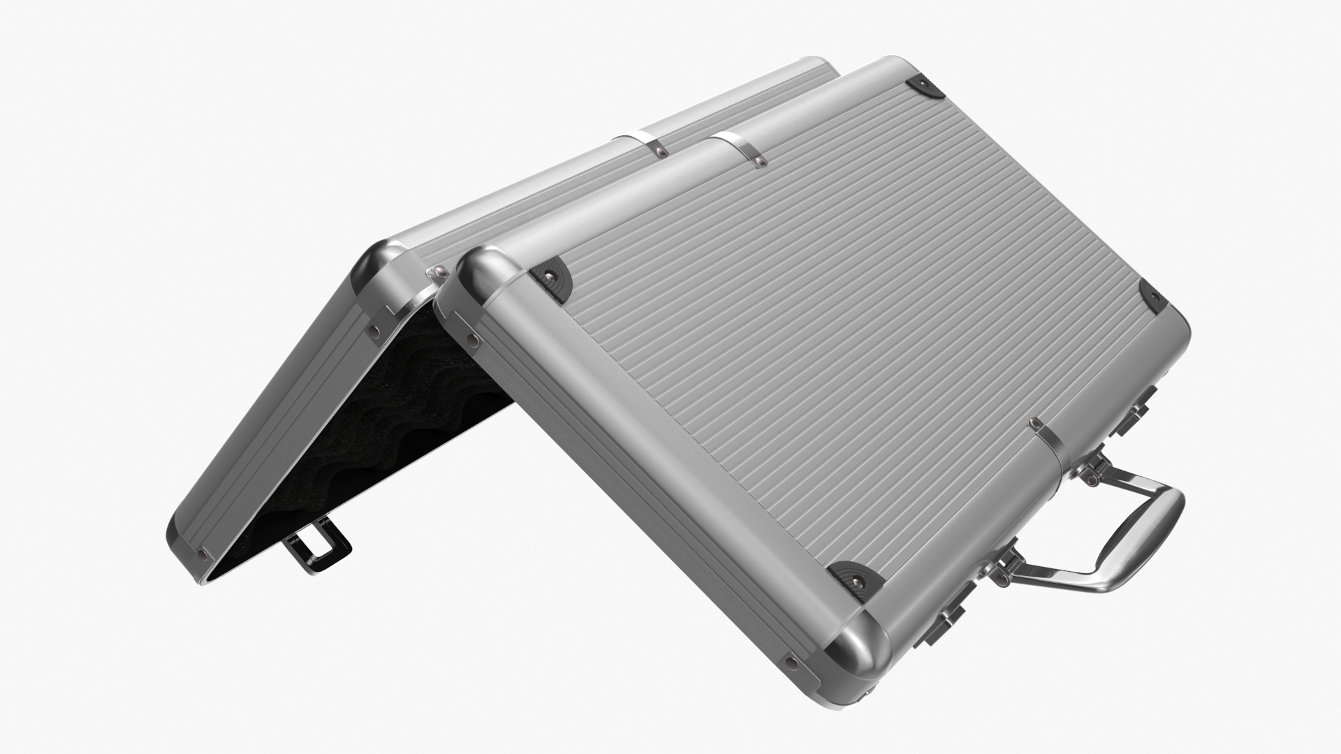 3D Aluminum Case with Foam model