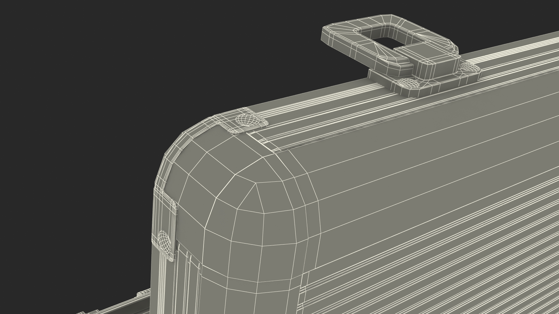 3D Aluminum Case with Foam model