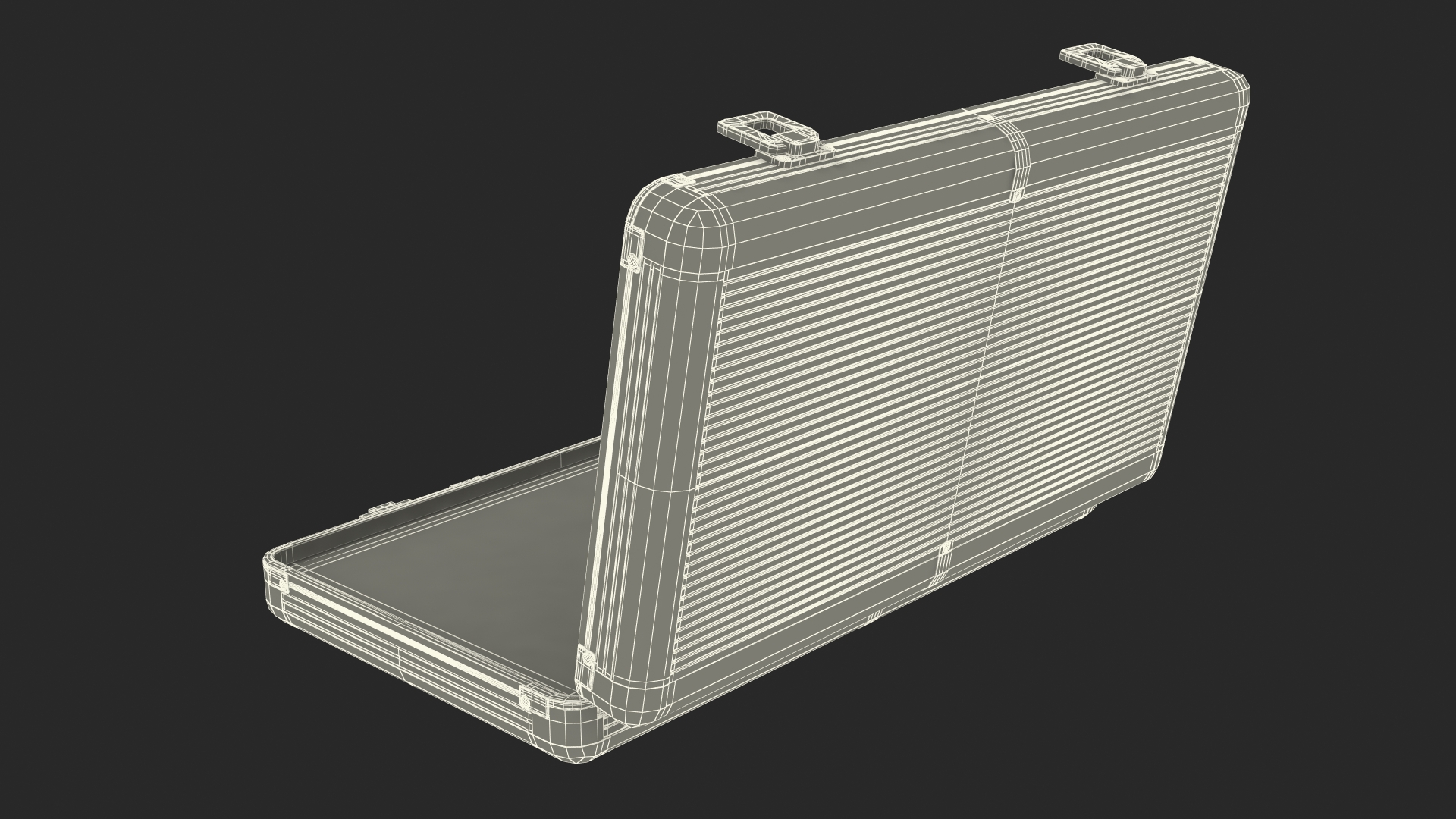 3D Aluminum Case with Foam model