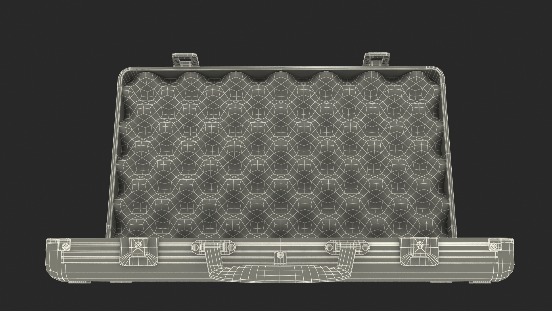 3D Aluminum Case with Foam model