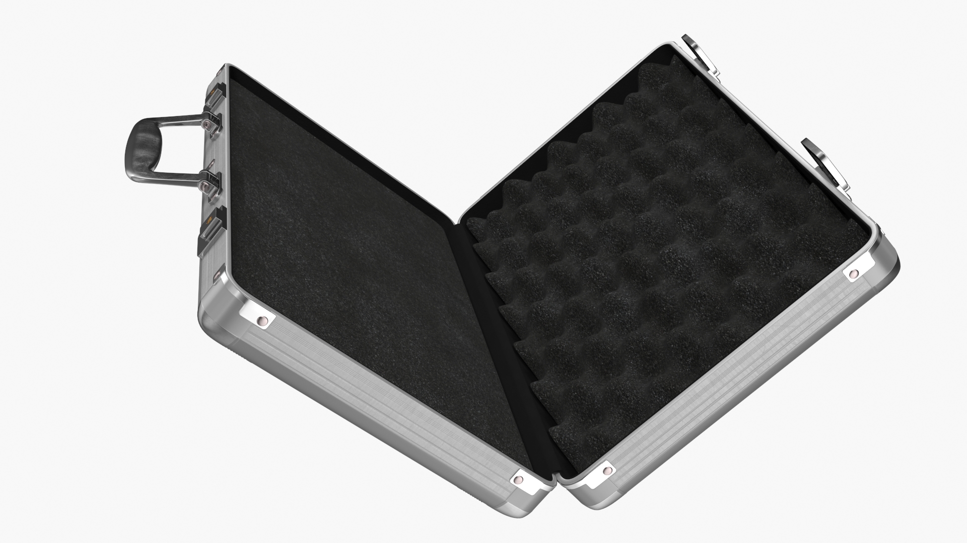3D Aluminum Case with Foam model