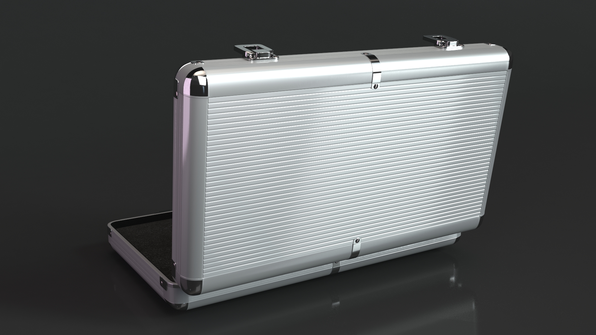3D Aluminum Case with Foam model