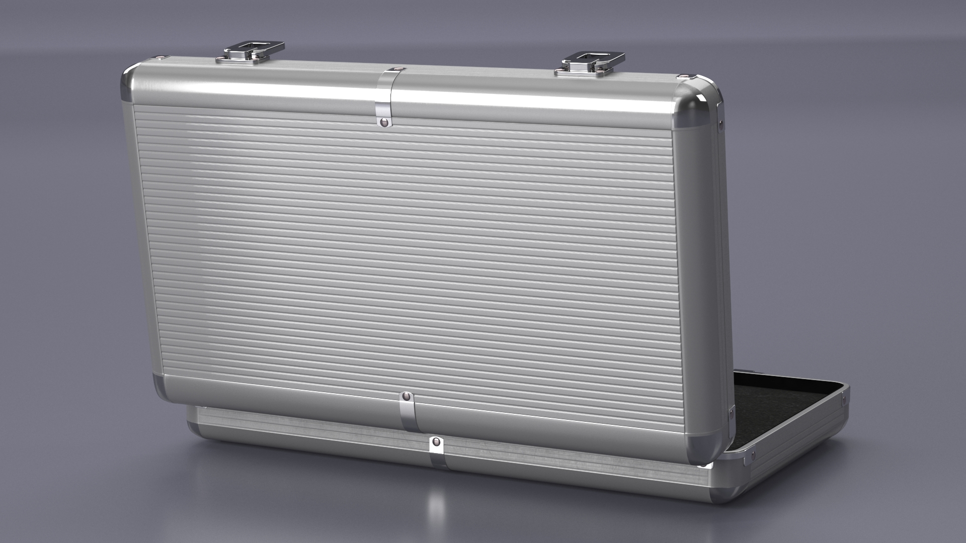 3D Aluminum Case with Foam model