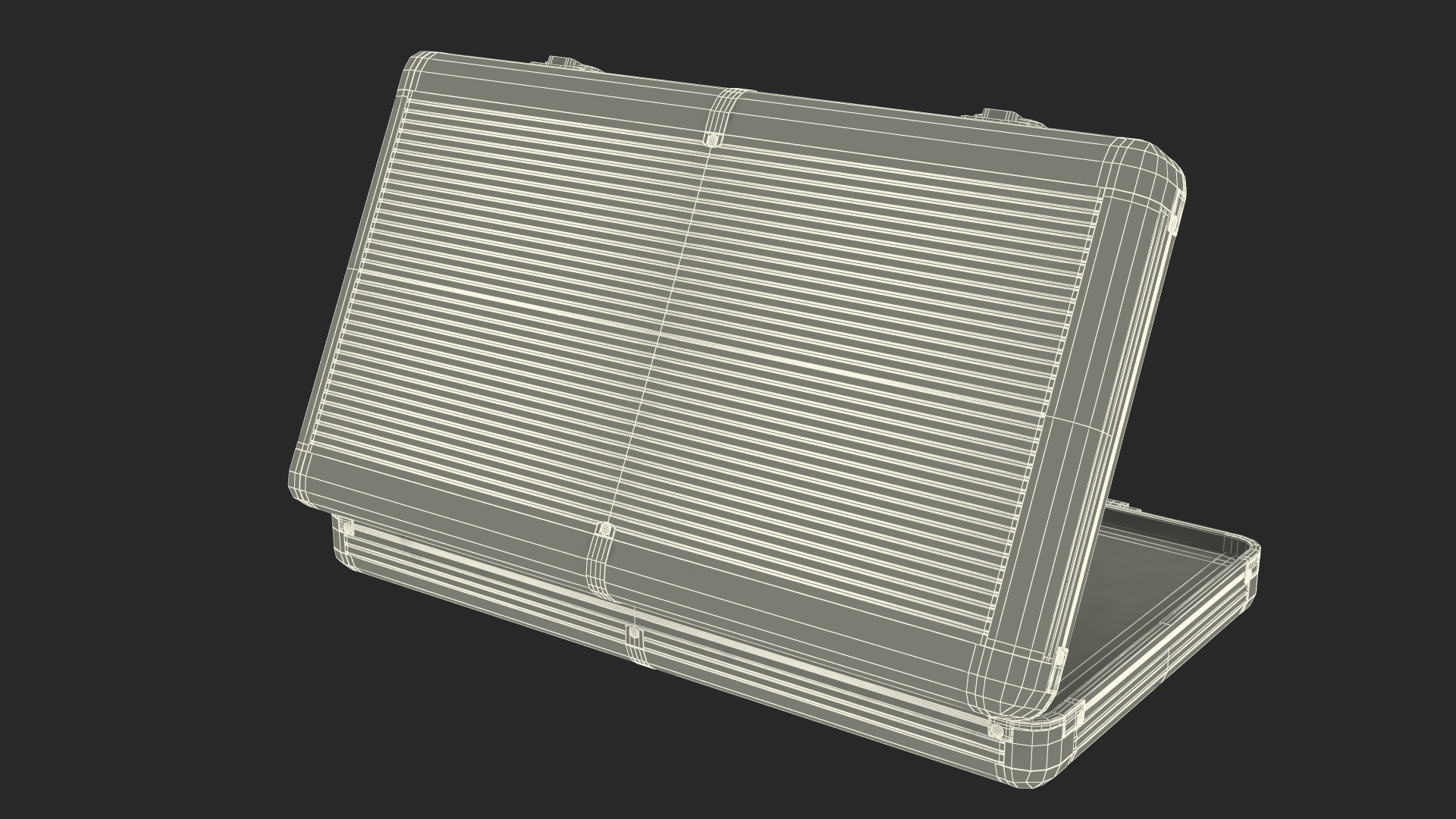 3D Aluminum Case with Foam model