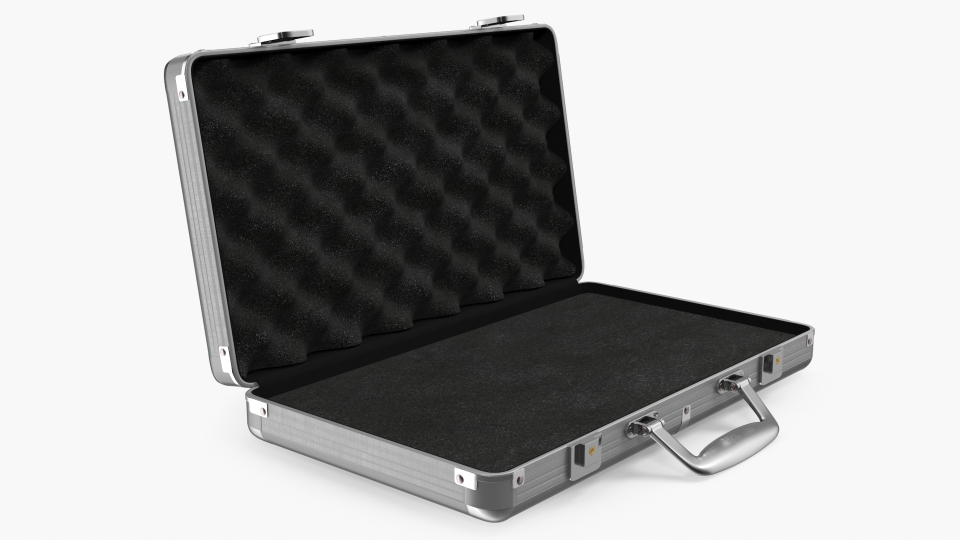 3D Aluminum Case with Foam model