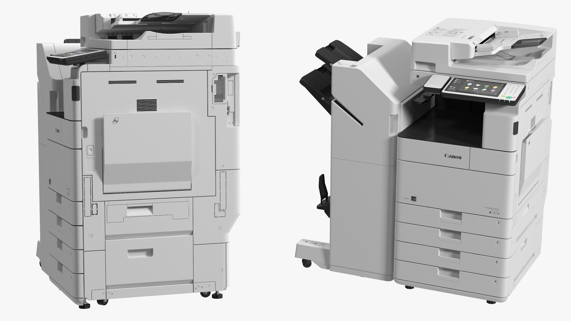 3D MFP Canon ImageRUNNER ADVANCE 4551i II with Booklet Finisher Y1 model