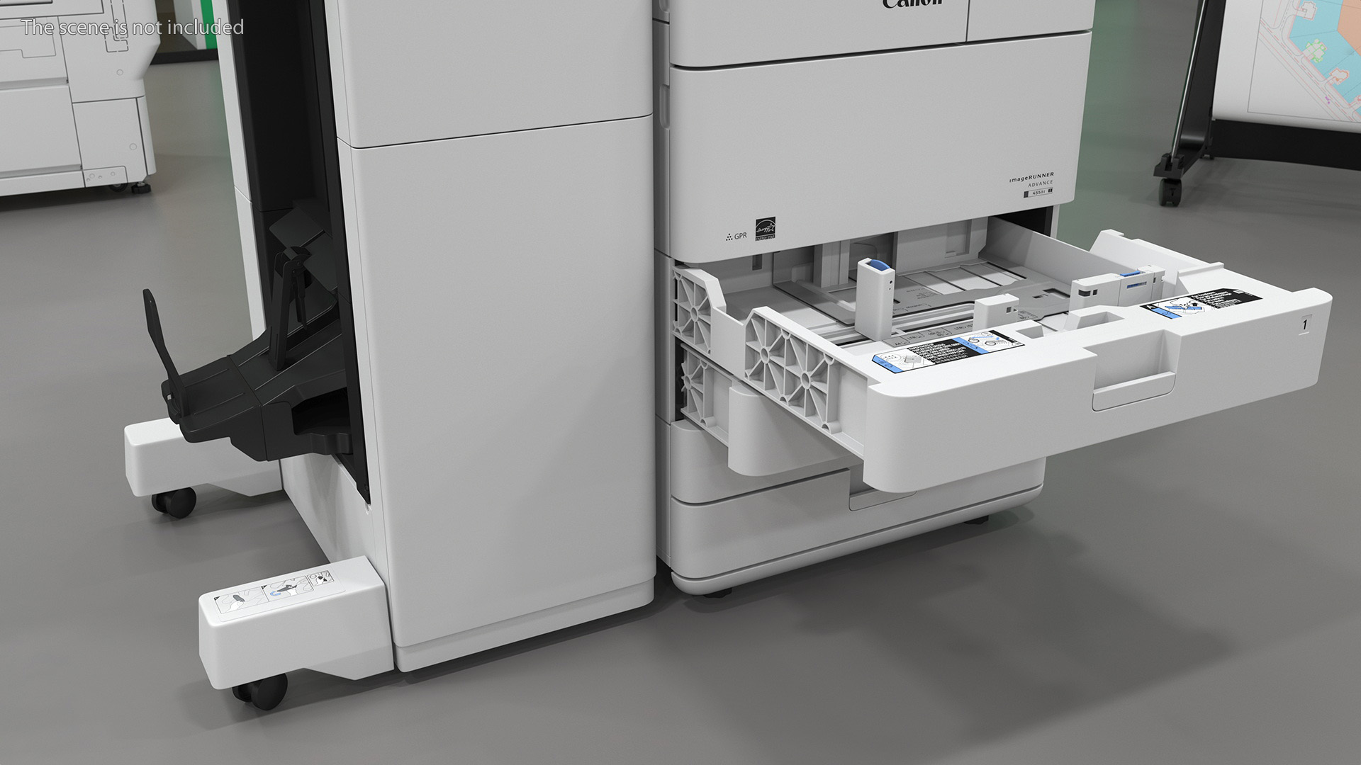 3D MFP Canon ImageRUNNER ADVANCE 4551i II with Booklet Finisher Y1 model