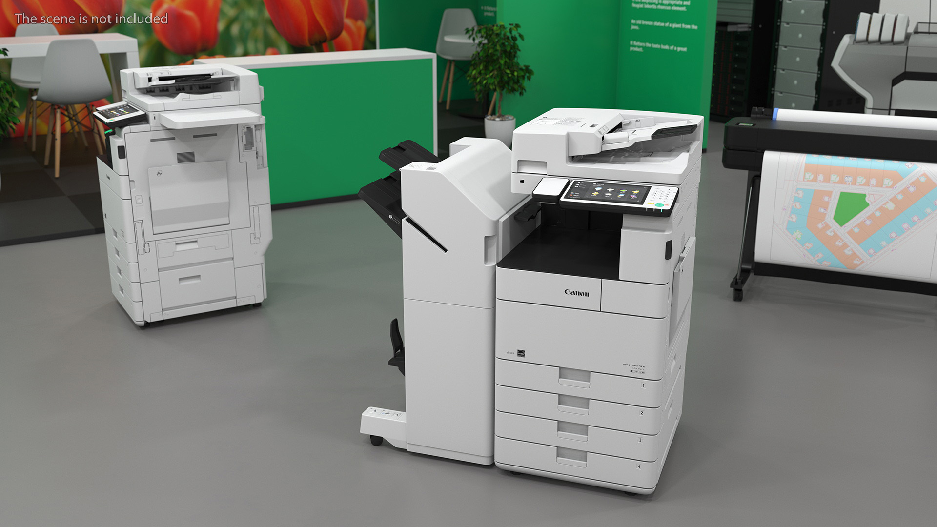 3D MFP Canon ImageRUNNER ADVANCE 4551i II with Booklet Finisher Y1 model