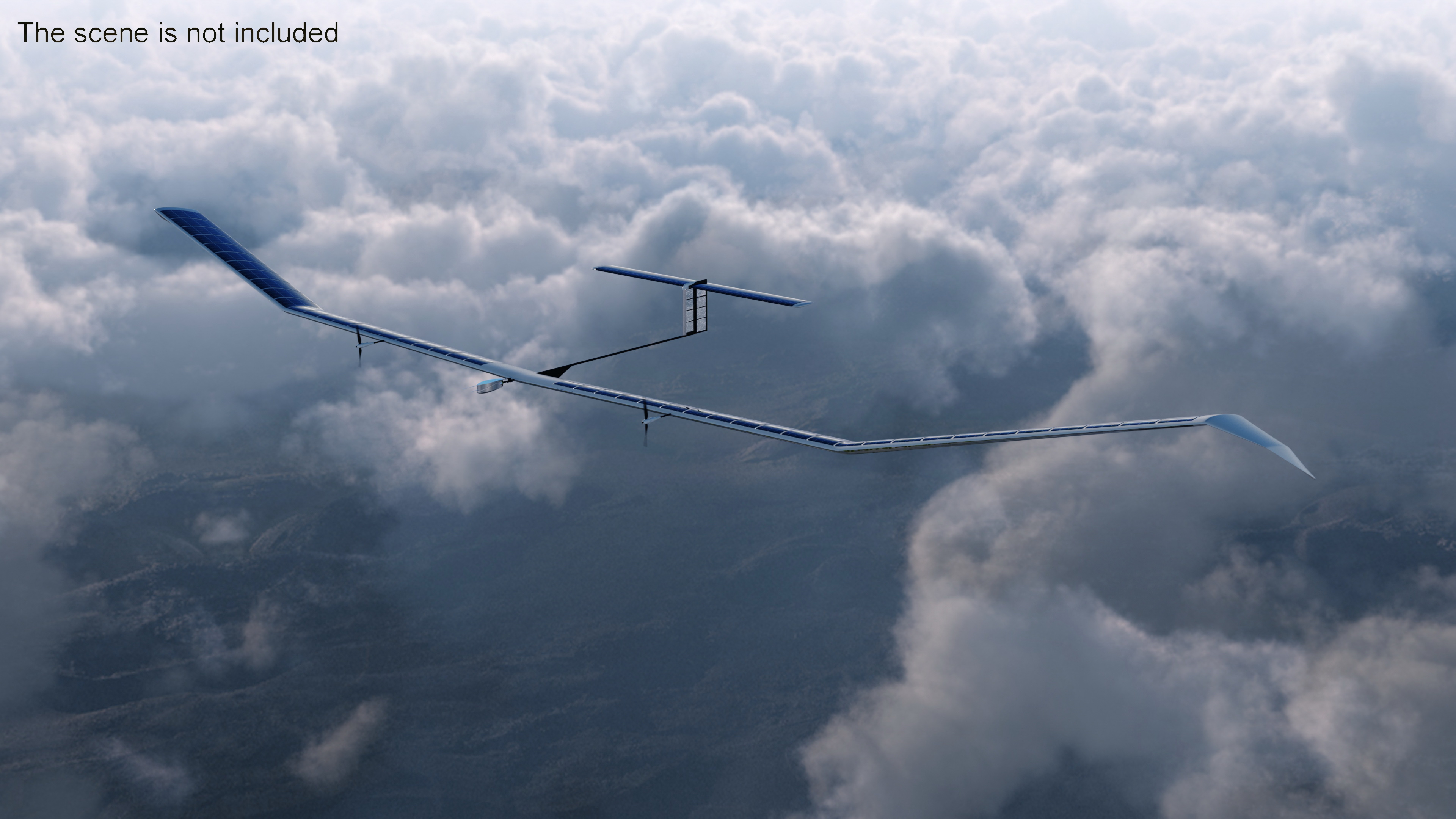 3D model Airbus Zephyr S Solar Powered Drone