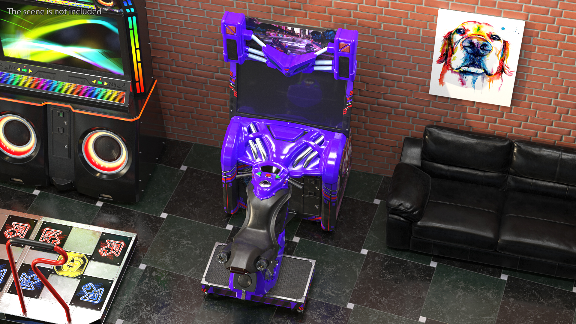3D Motorcycle Racing Arcade Machine Off