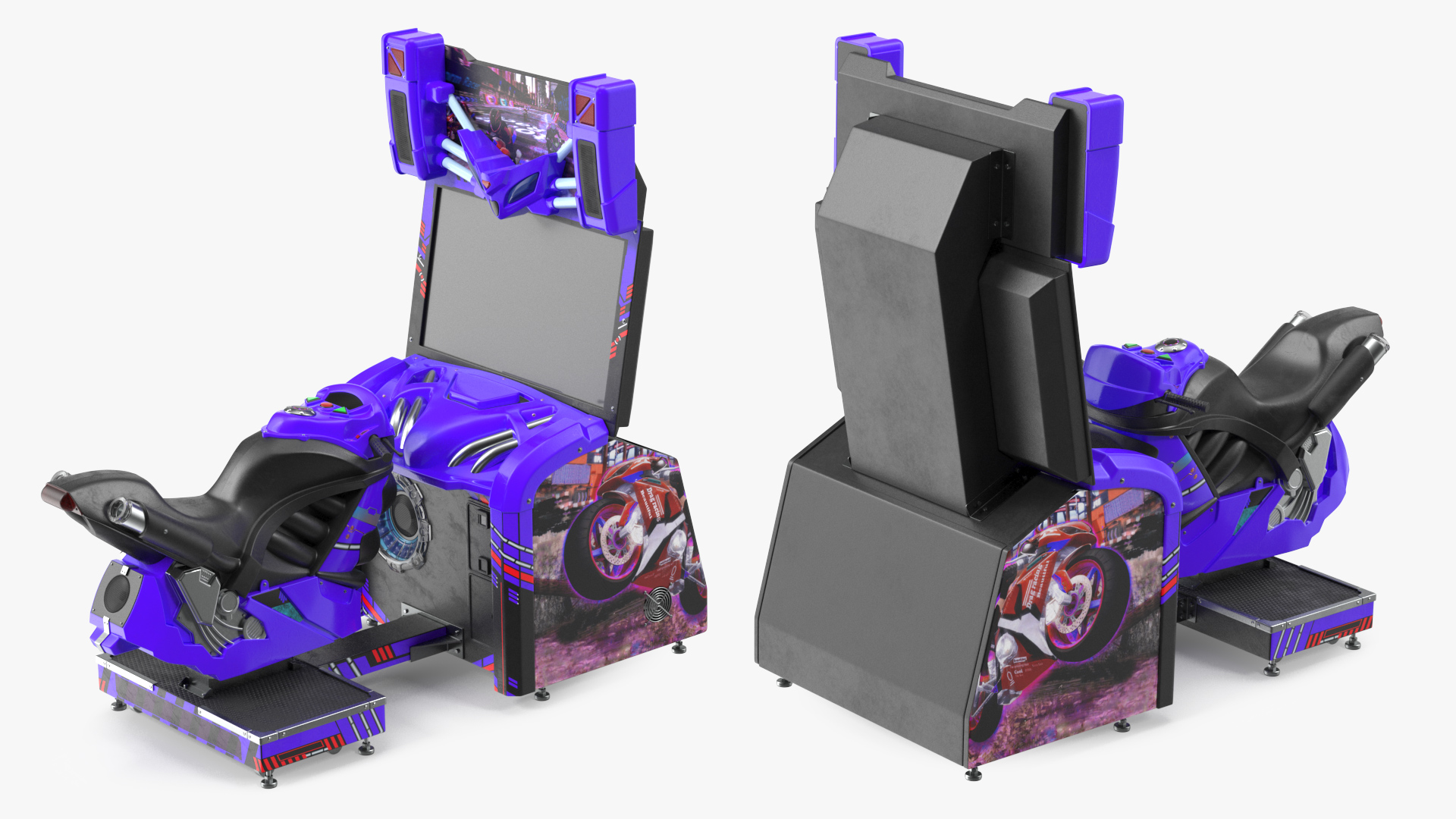 3D Motorcycle Racing Arcade Machine Off