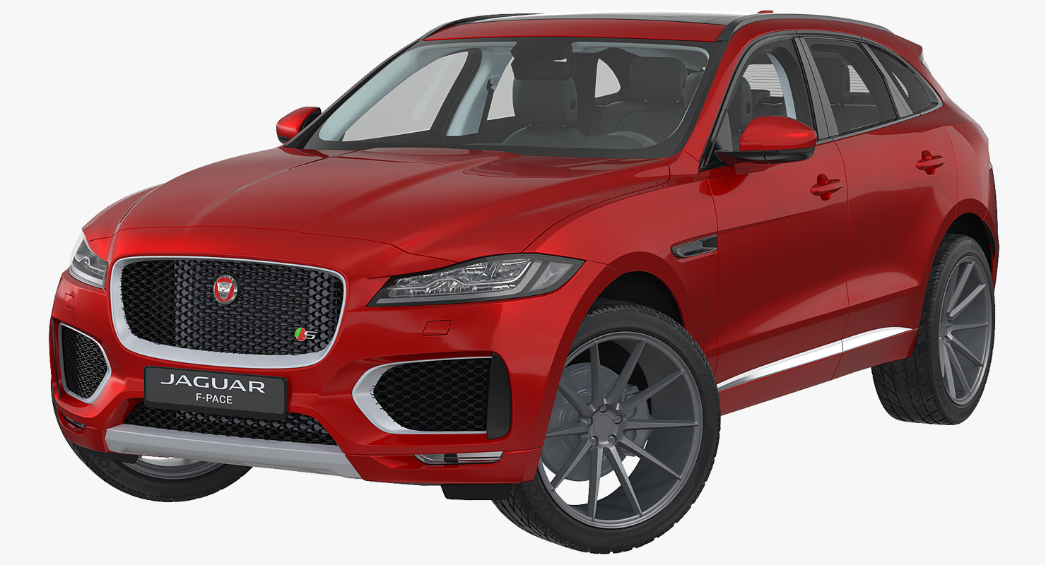 3D model Jaguar F Pace 2017 Rigged