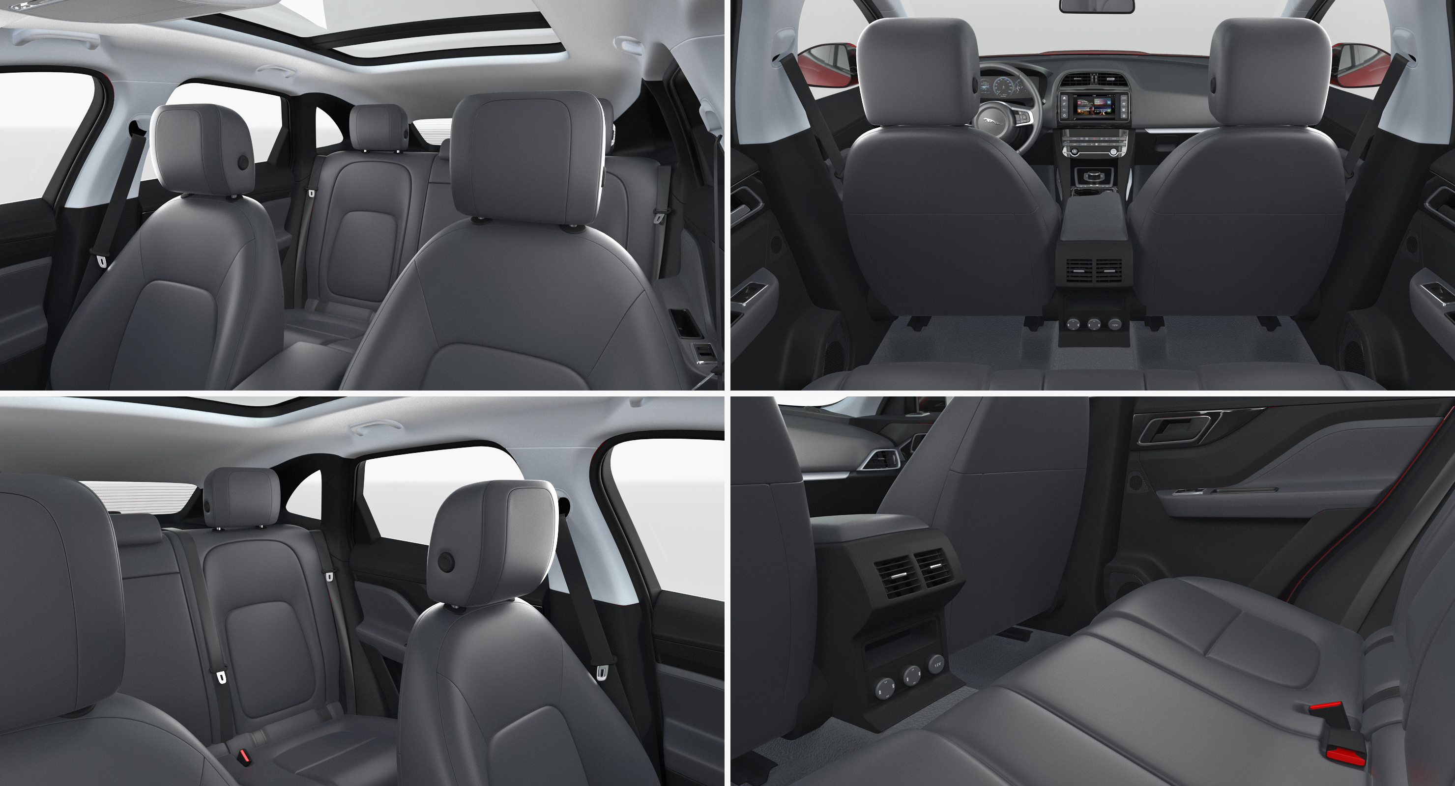 3D model Jaguar F Pace 2017 Rigged